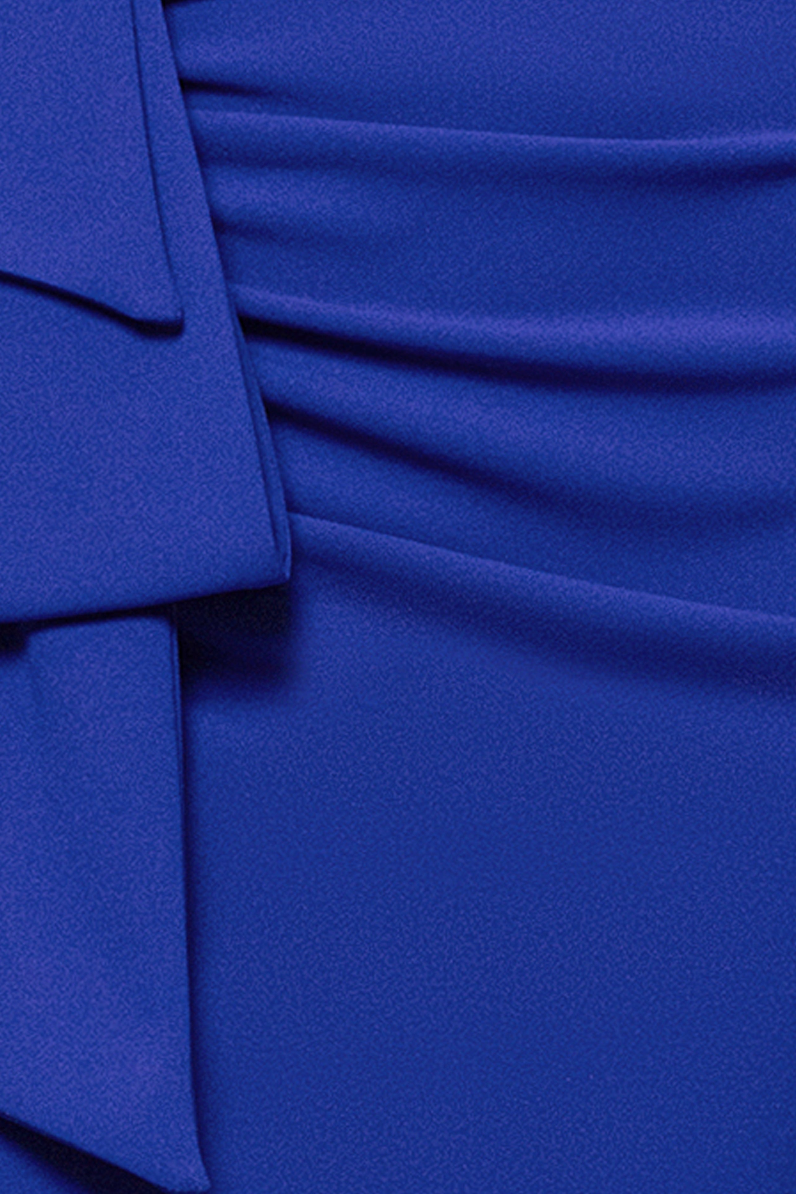 "Camila" Long Off the Shoulder Scuba Crepe Dress