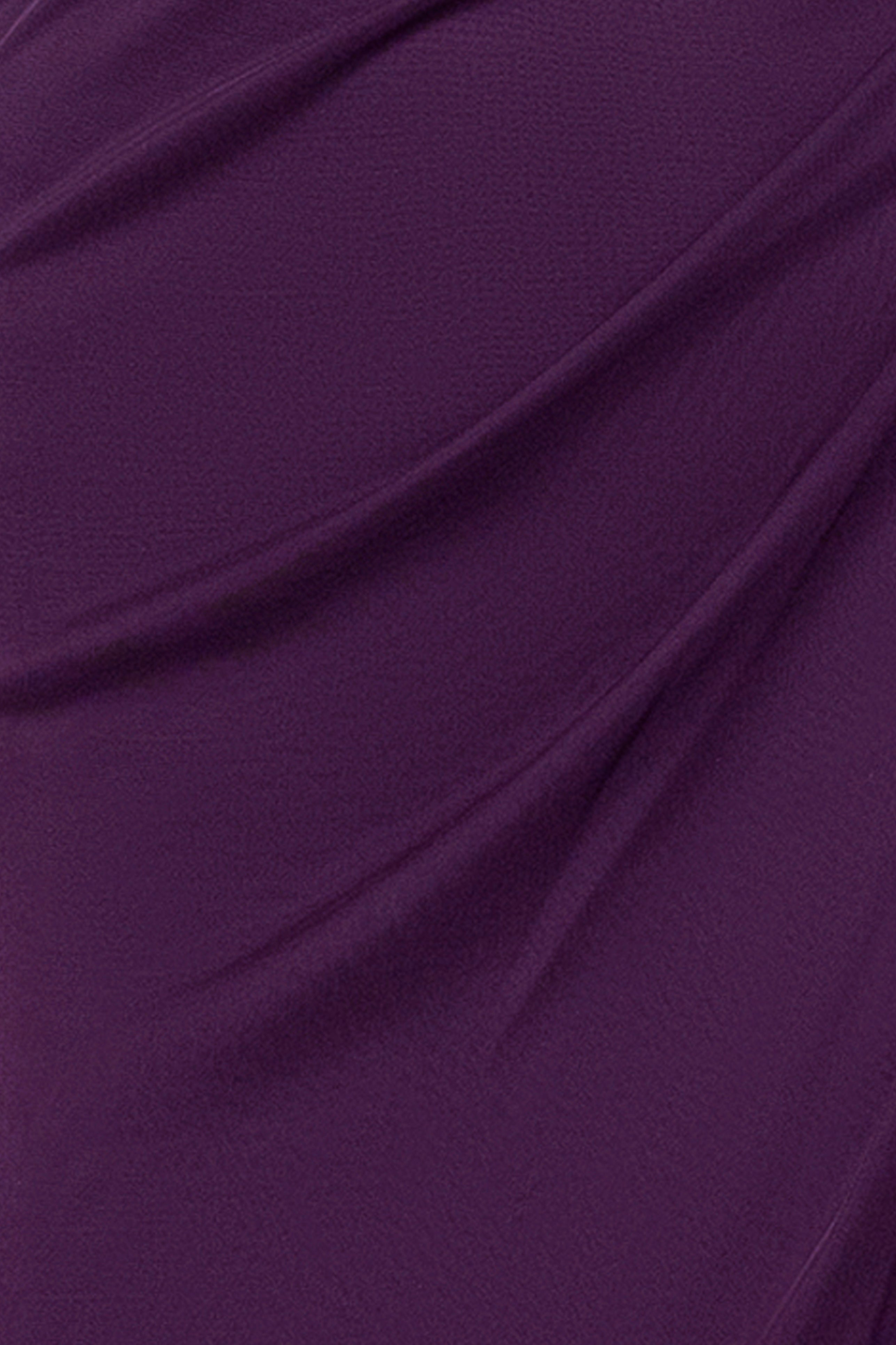 "Lana" Long V-Neck Beaded Flutter Sleeve Dress