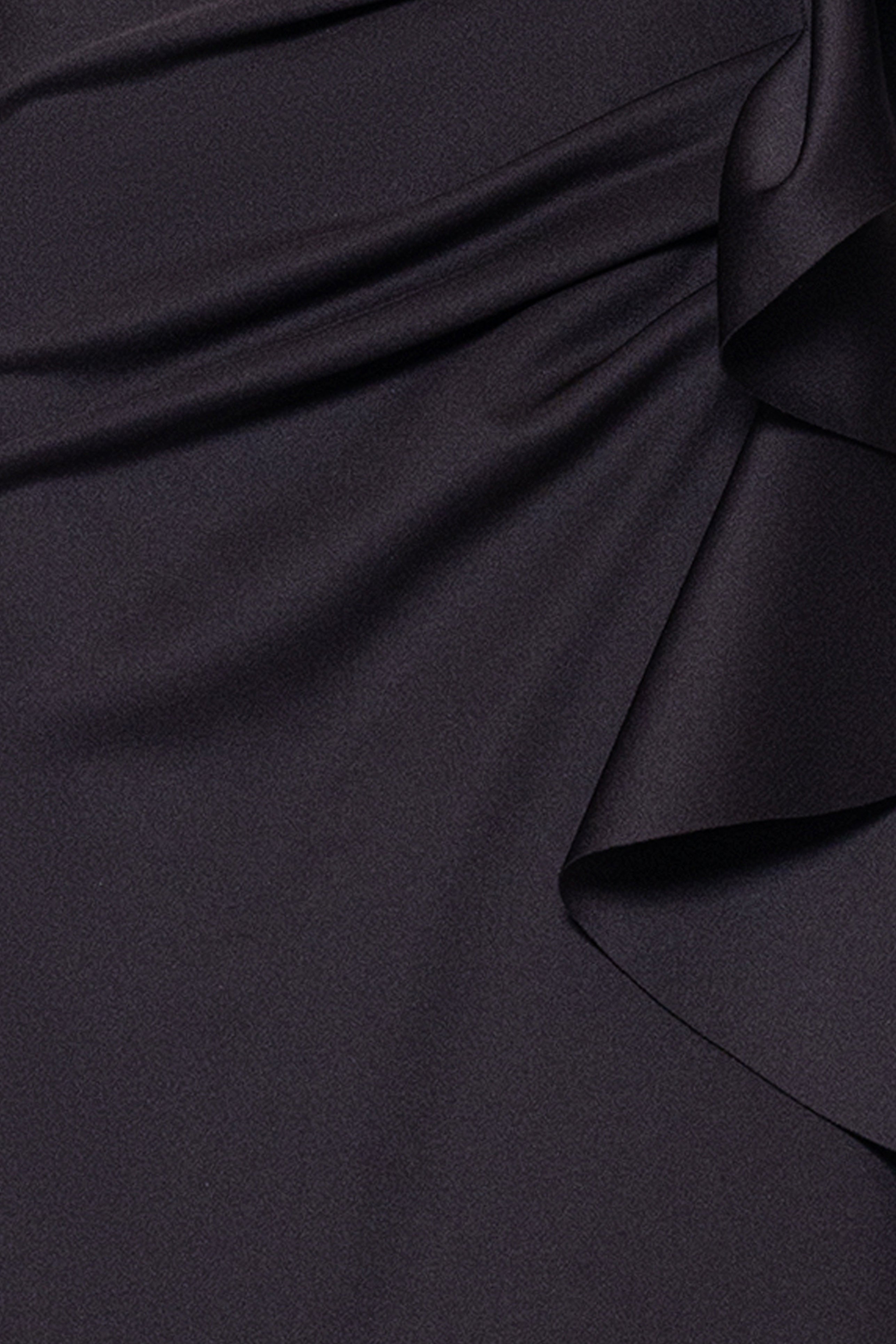 "Patti" Long Off the Shoulder Techno Scuba Dress