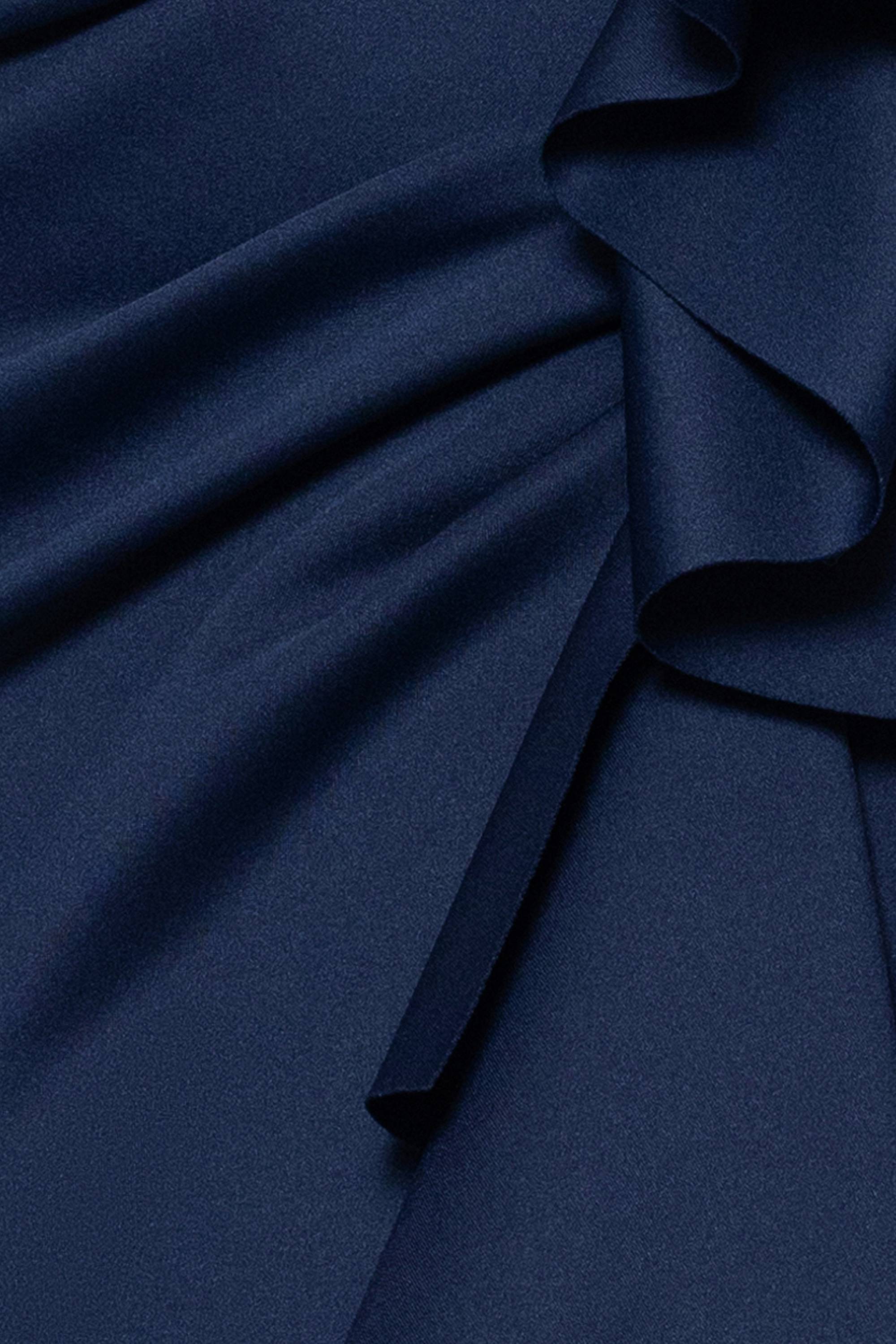 "Patti" Long Off the Shoulder Techno Scuba Dress