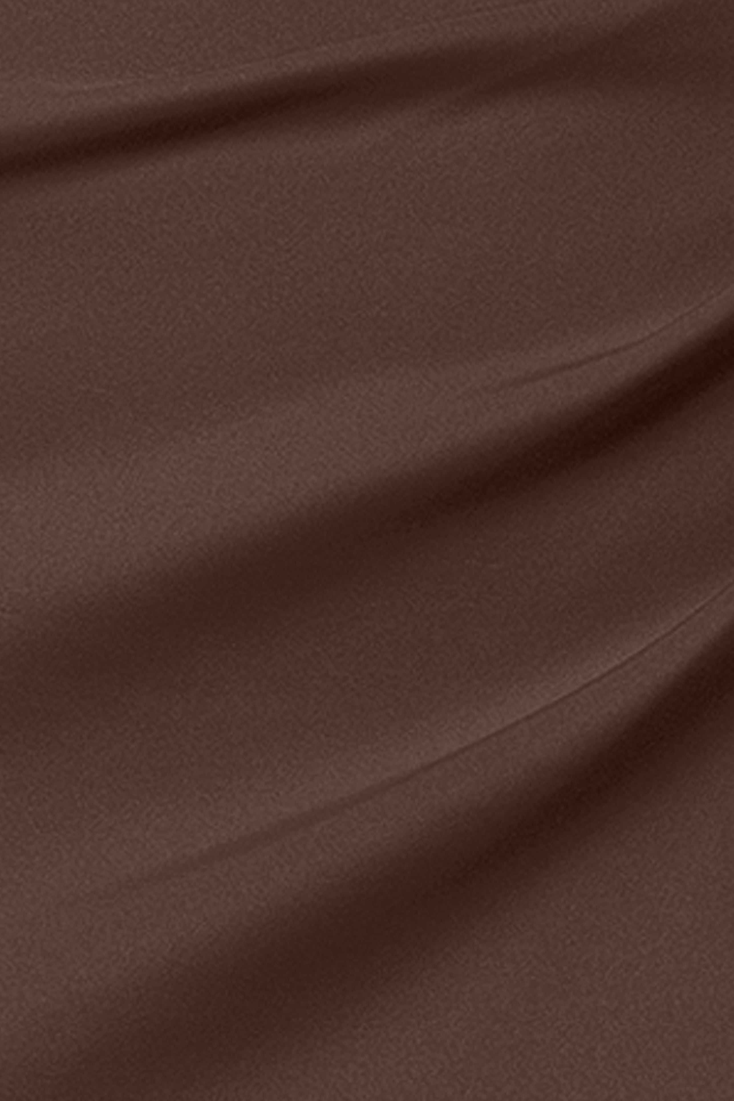 Petite "Lenore " Long Asymmetrical Neckline Techno Scuba Dress