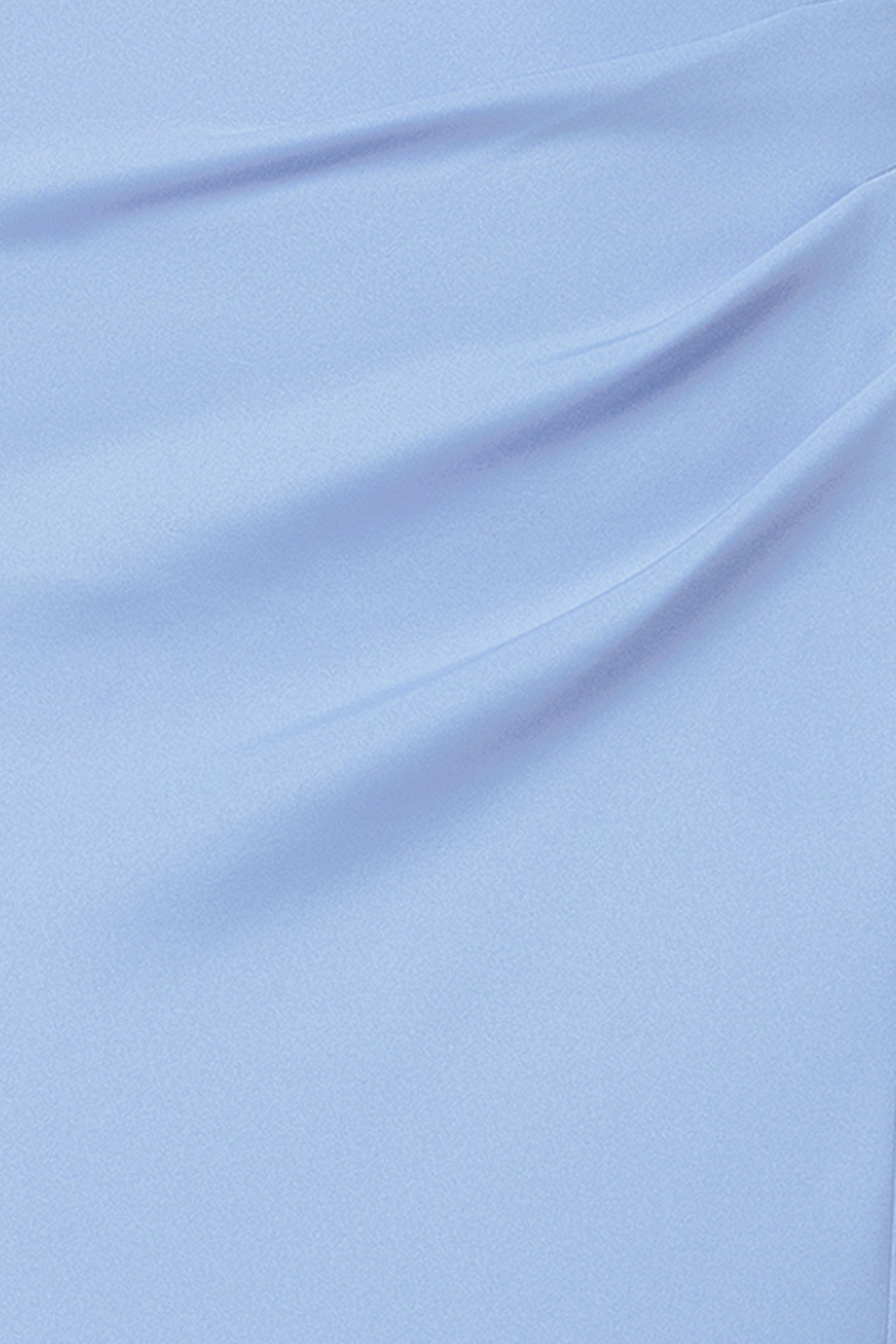 "Lenore " Long Asymmetrical Neckline Techno Scuba Dress