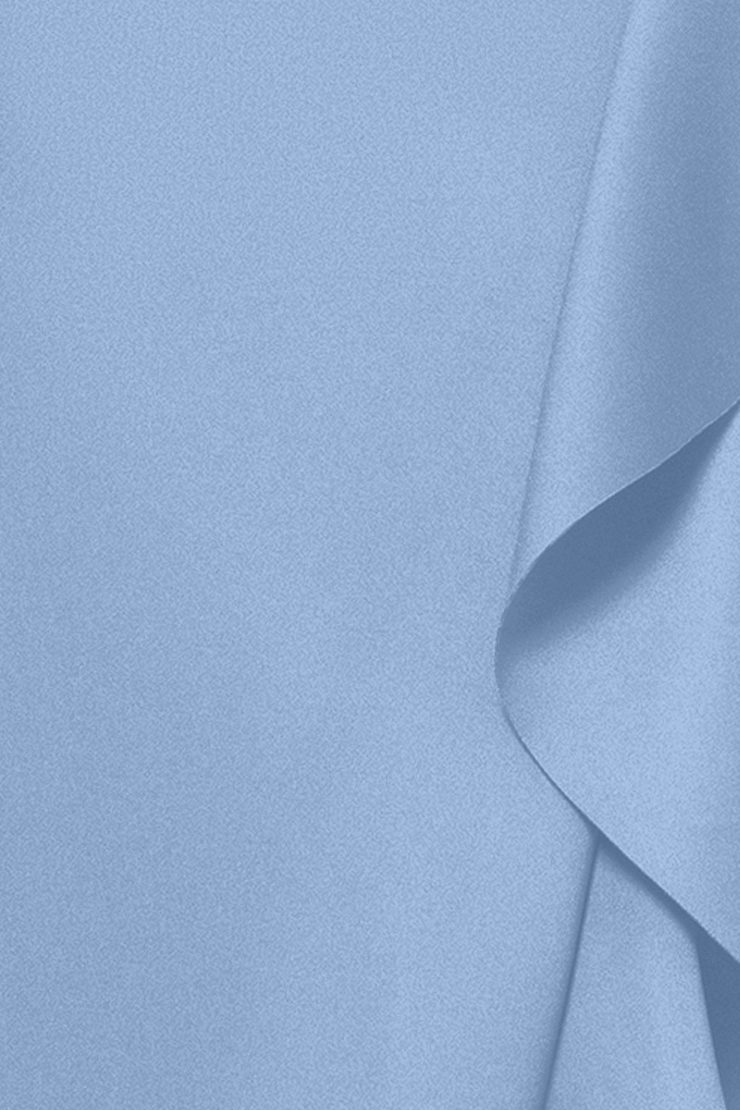 Petite "Flo" Long Techno Scuba One Shoulder Ruffle Dress