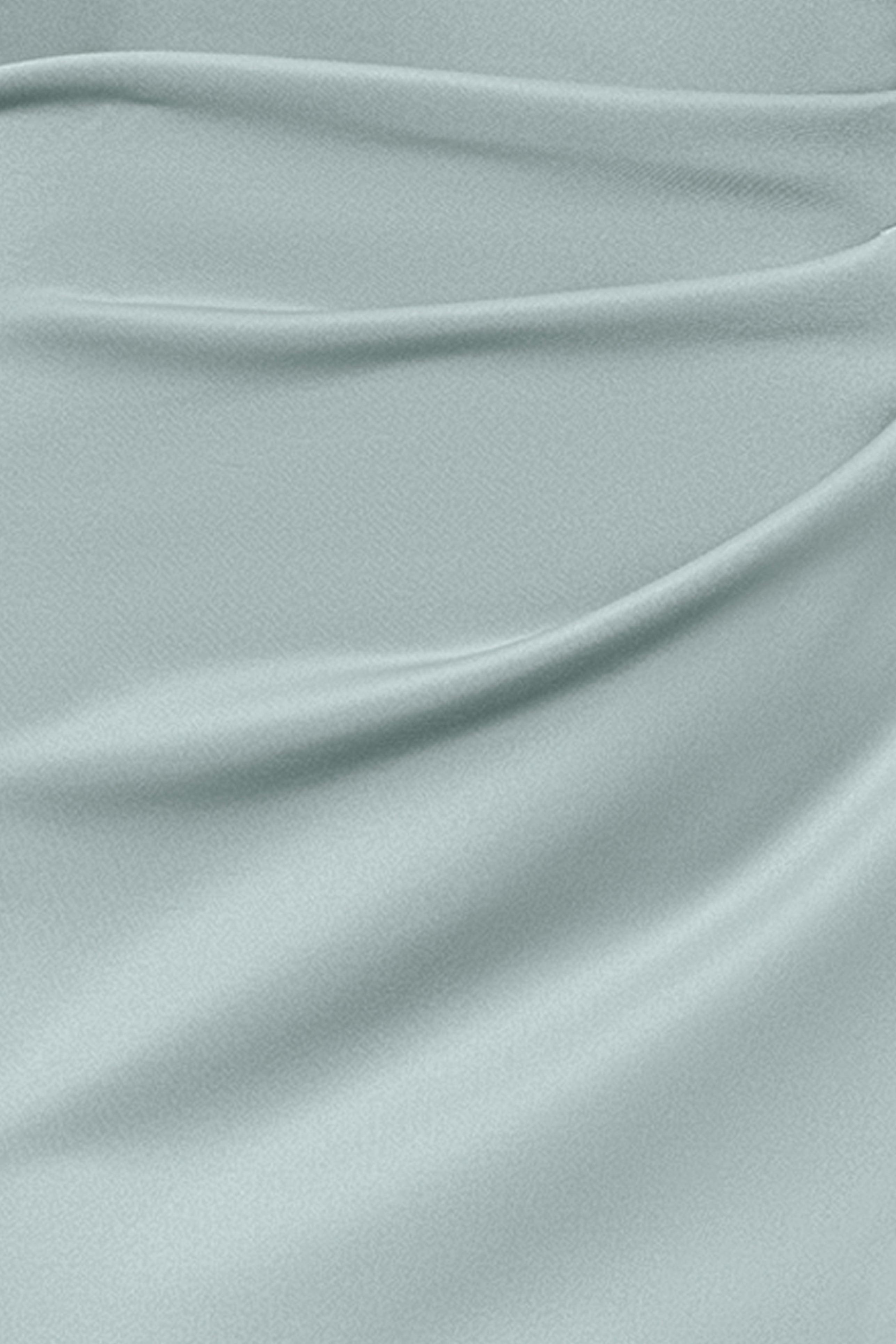 Petite "Flo" Long Techno Scuba One Shoulder Ruffle Dress