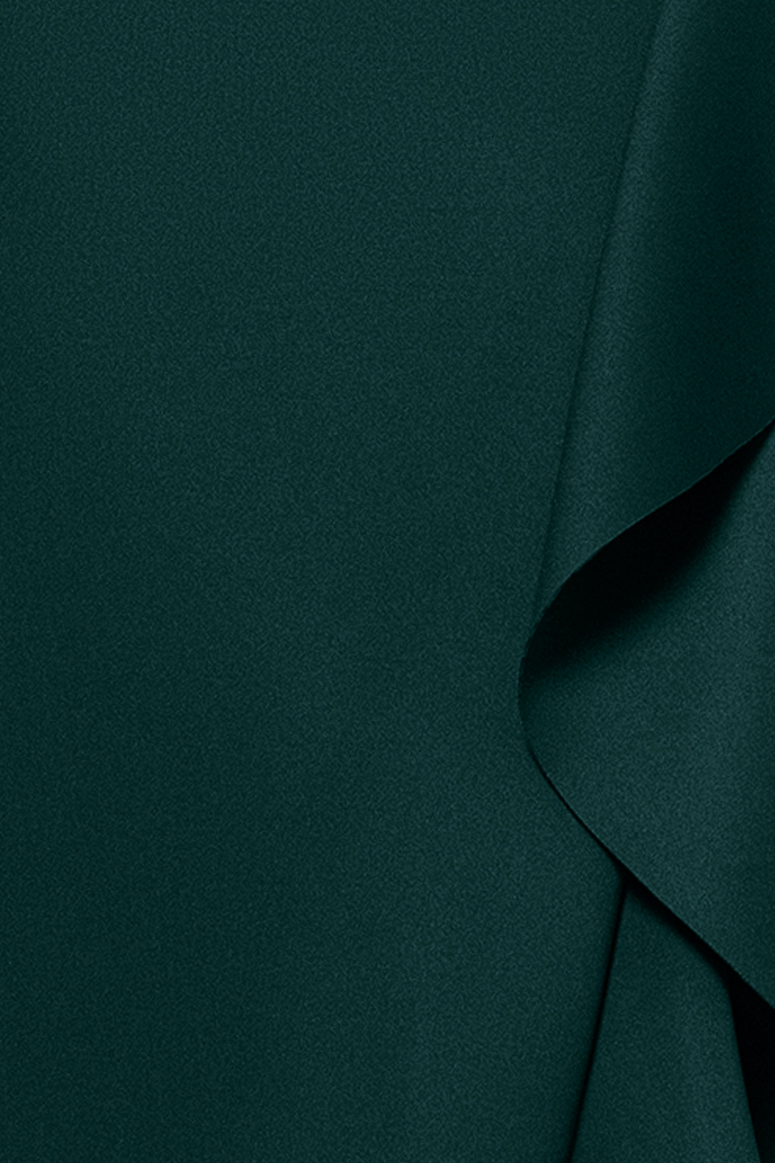 "Flo" Long Techno Scuba One Shoulder Ruffle Dress