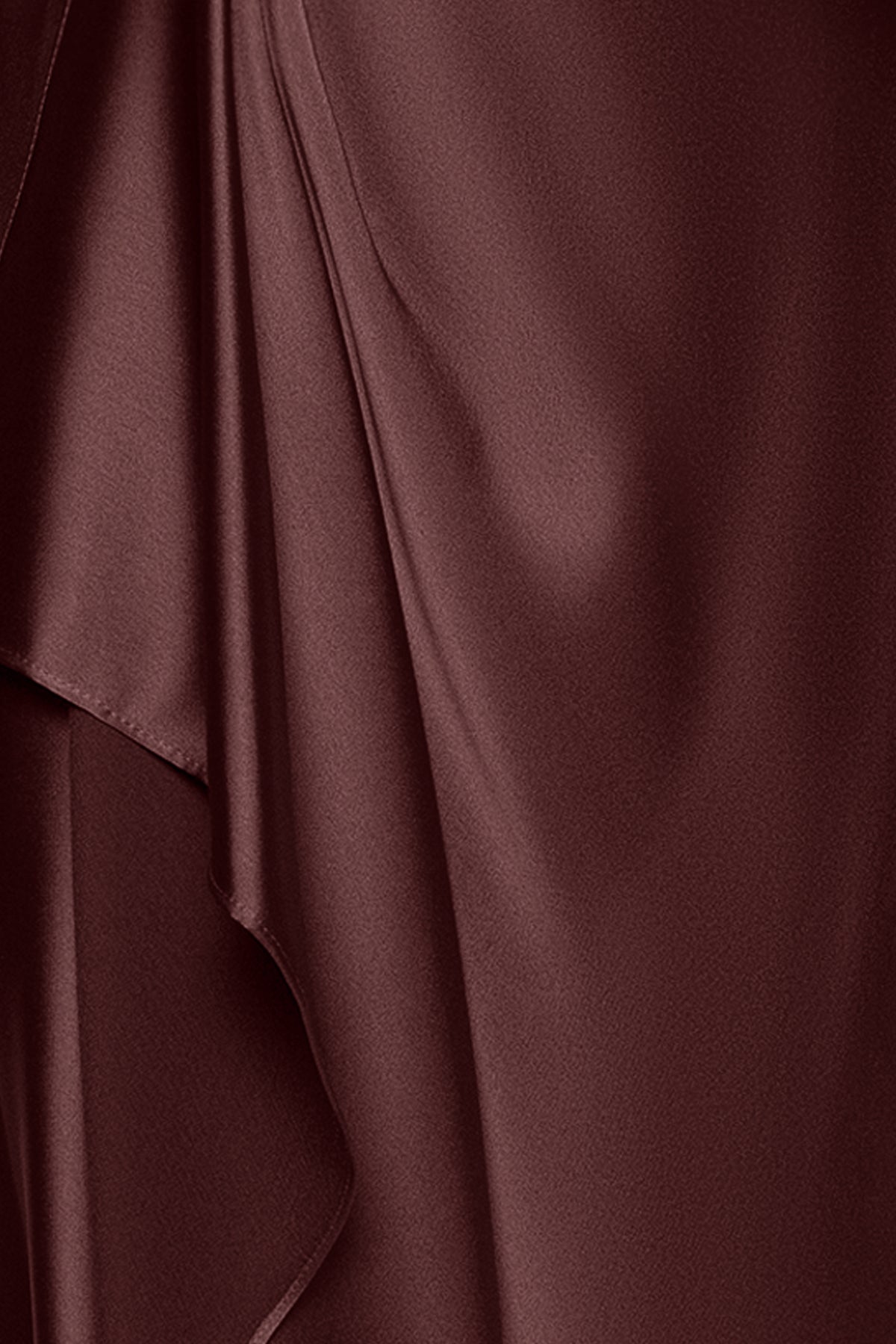 Petite "Emery" Satin Long Sleeve Collared Dress