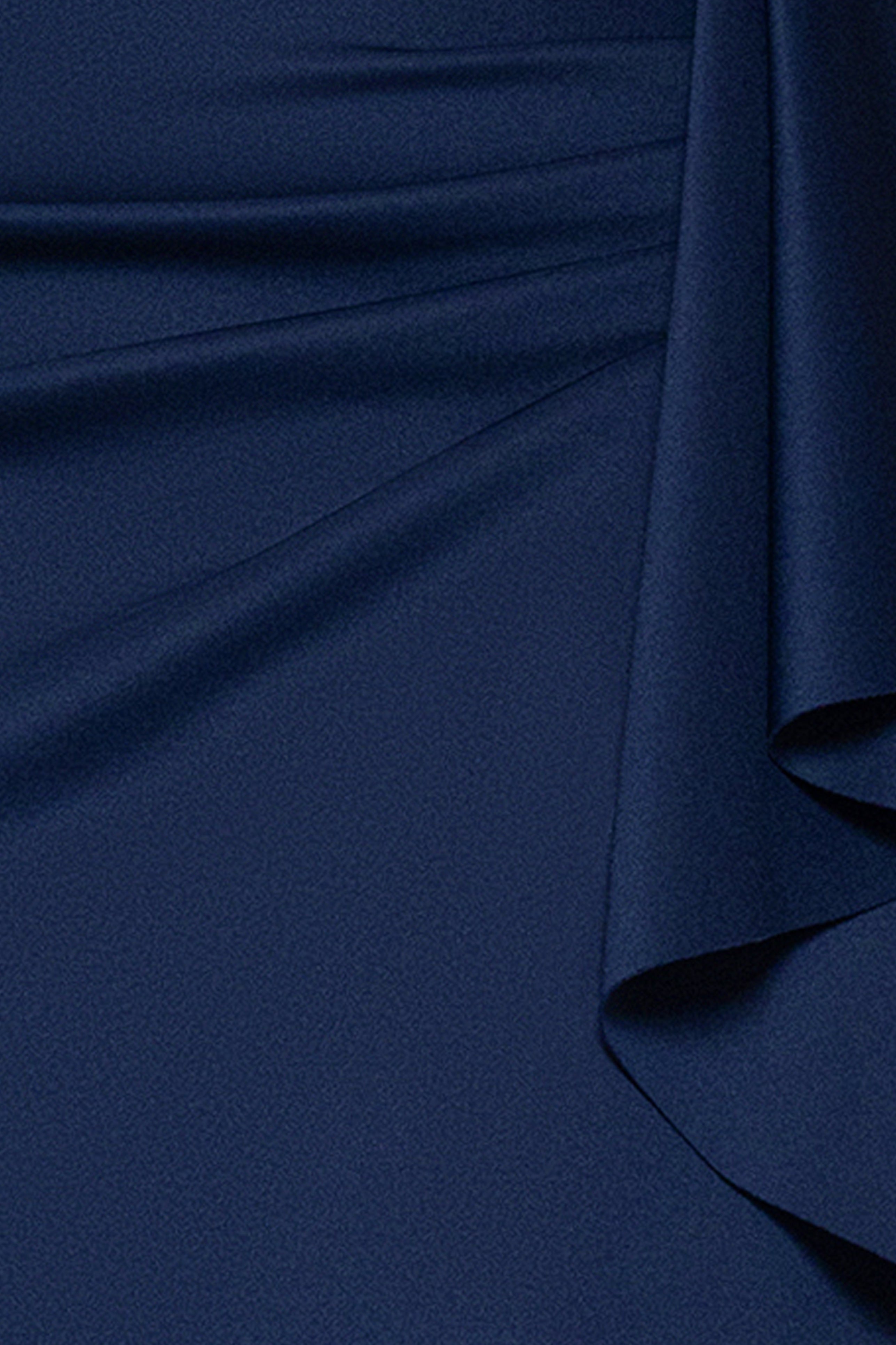 Plus "Marleen" Techno Scuba Bubble Sleeve Knee Length Dress