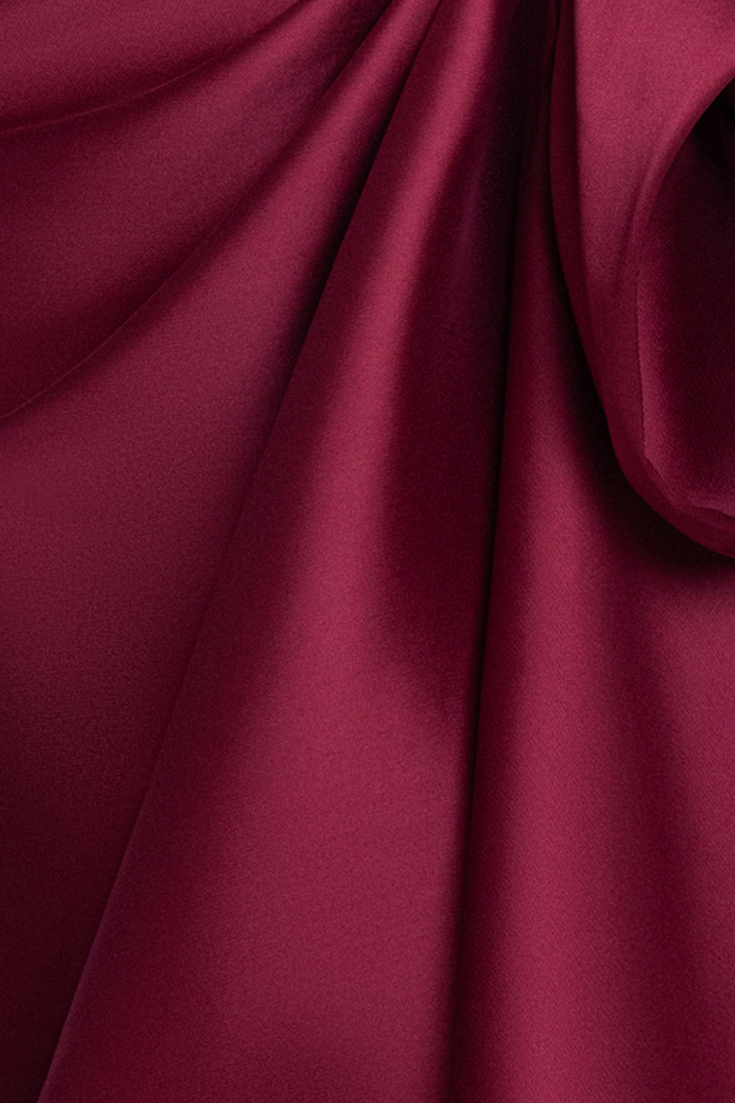 "Diana" Mikado Strapless Rouched Dress