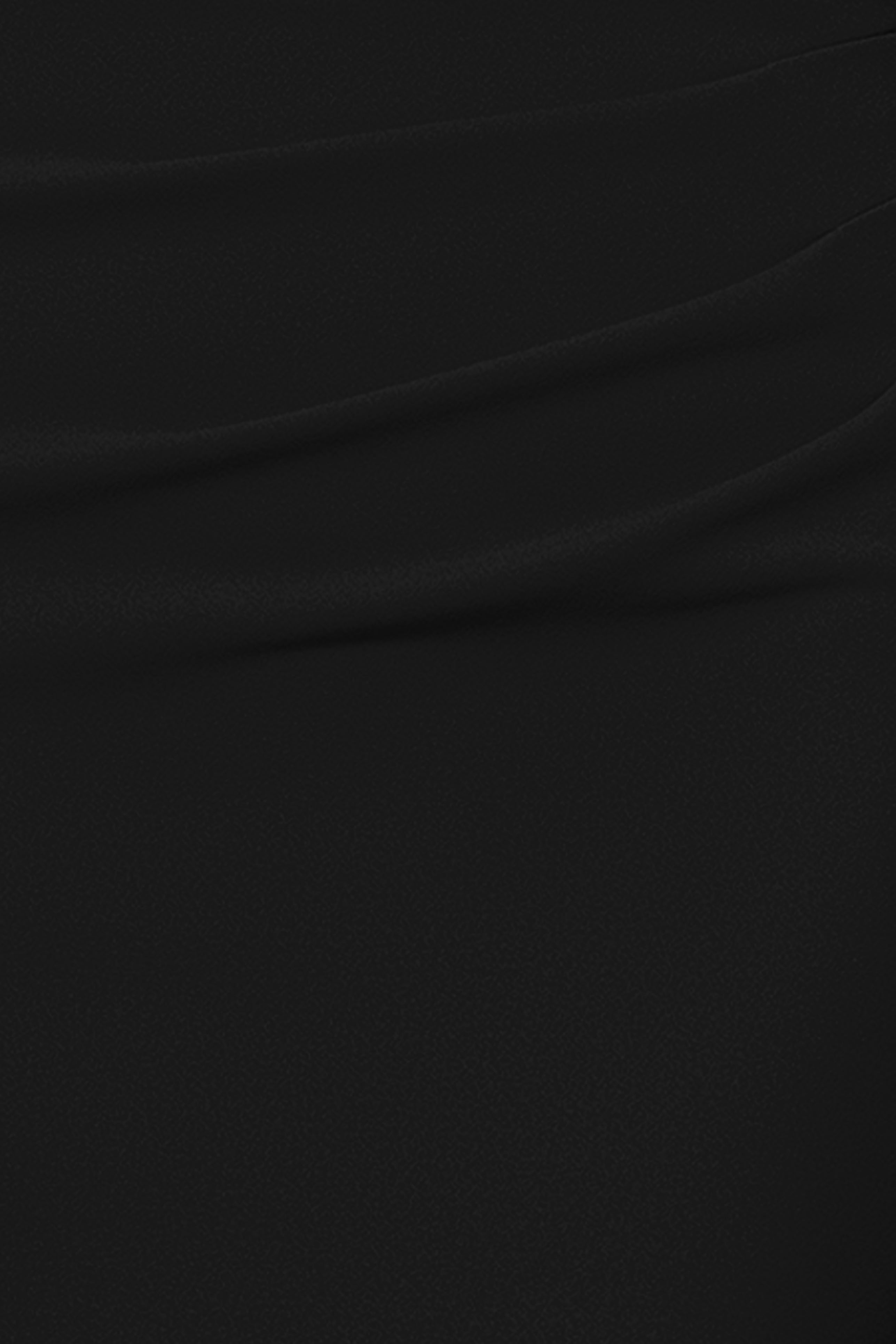 "Serena" Off The Shoulder High Low Long Scuba Crepe Dress