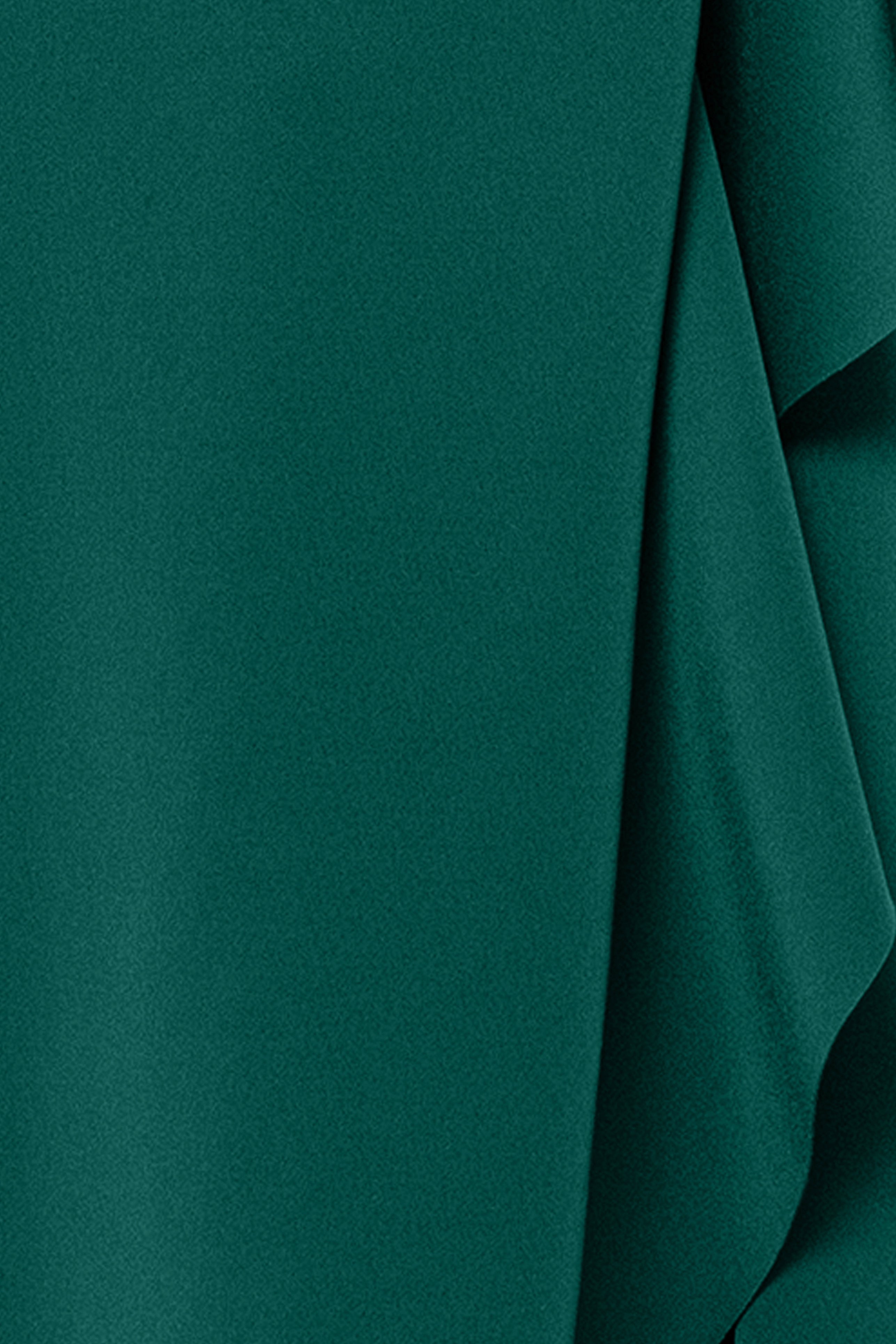 "Dolly" Techno Scuba Off the Shoulder Ruffle Floor Length Dress