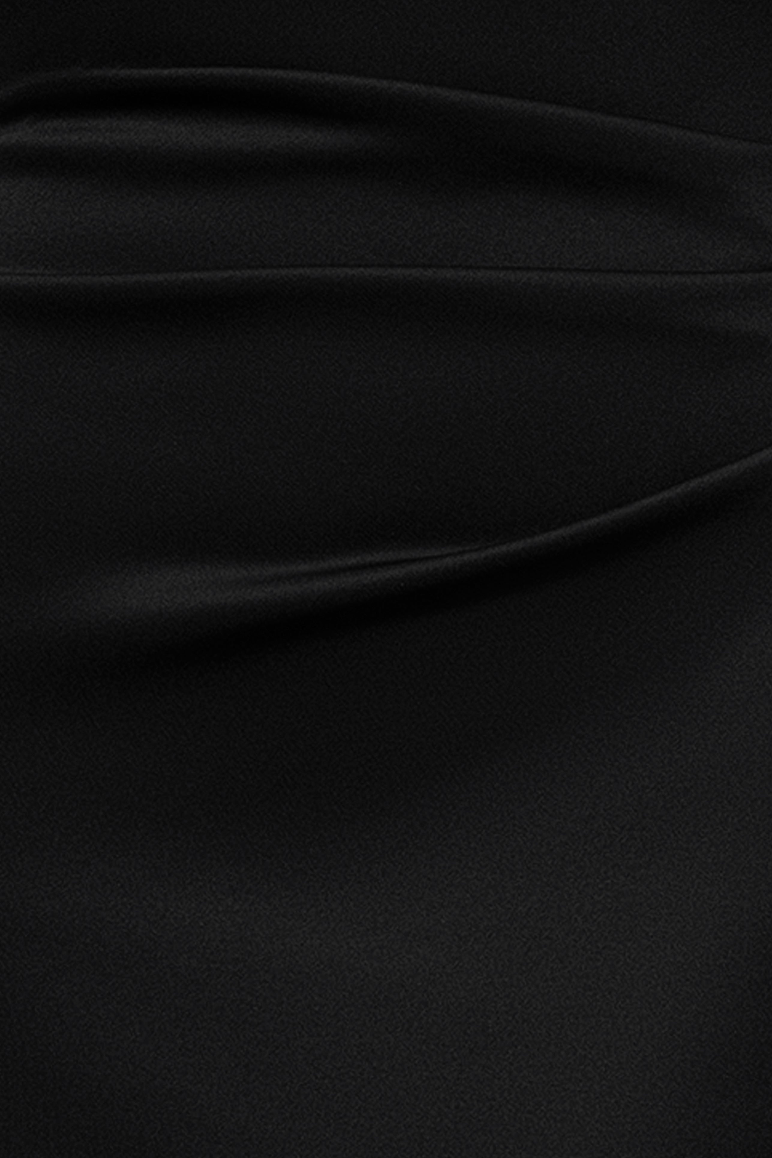 Petite "Dolly" Techno Scuba Off The Shoulder Ruffle Dress