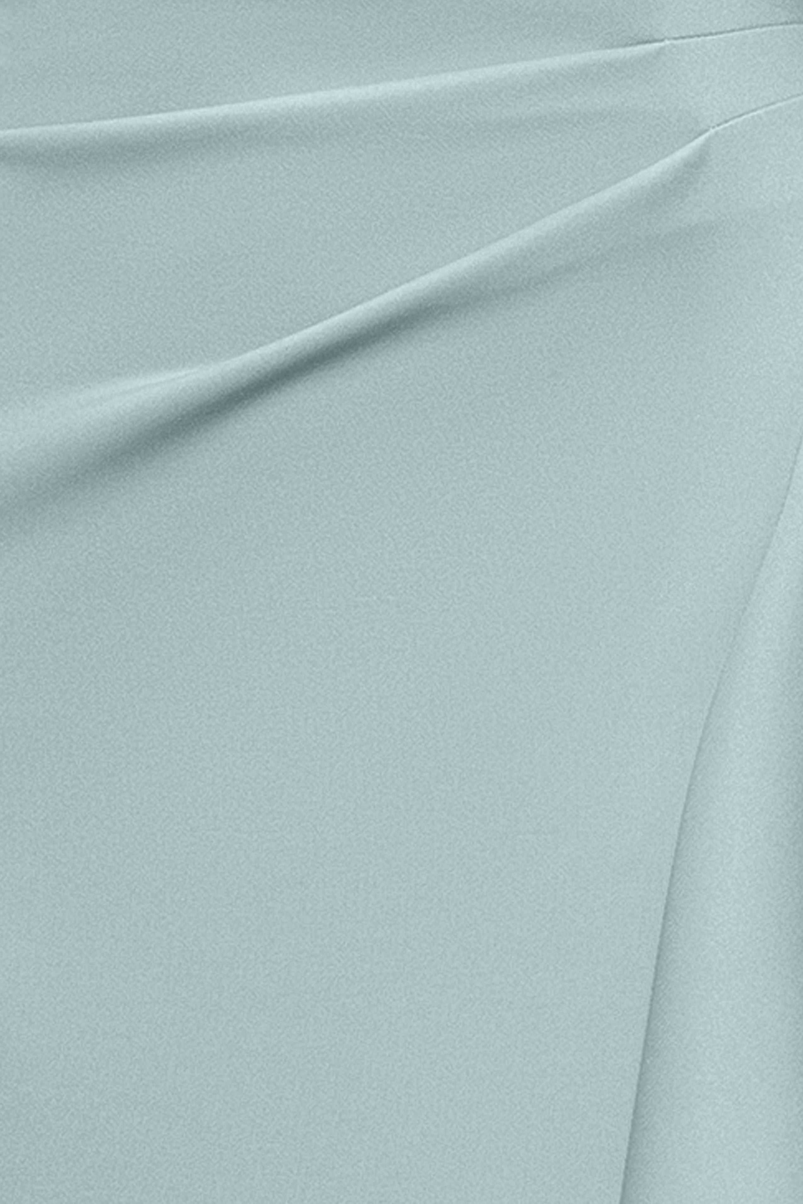 "Dolly" Techno Scuba Off the Shoulder Ruffle Floor Length Dress