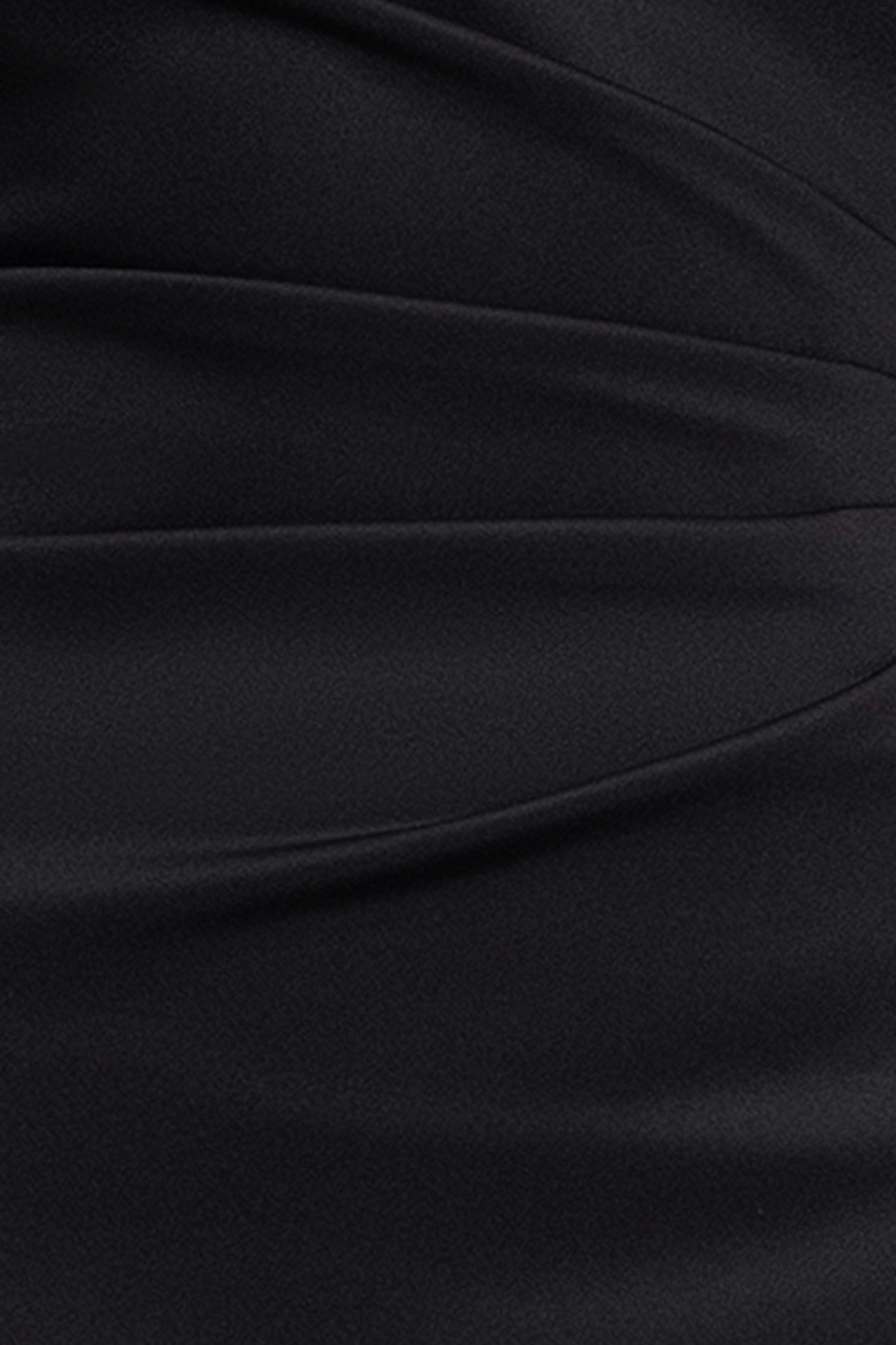 Petite "Lyra" Techno Scuba Mesh Long Sleeve Floor Length Dress