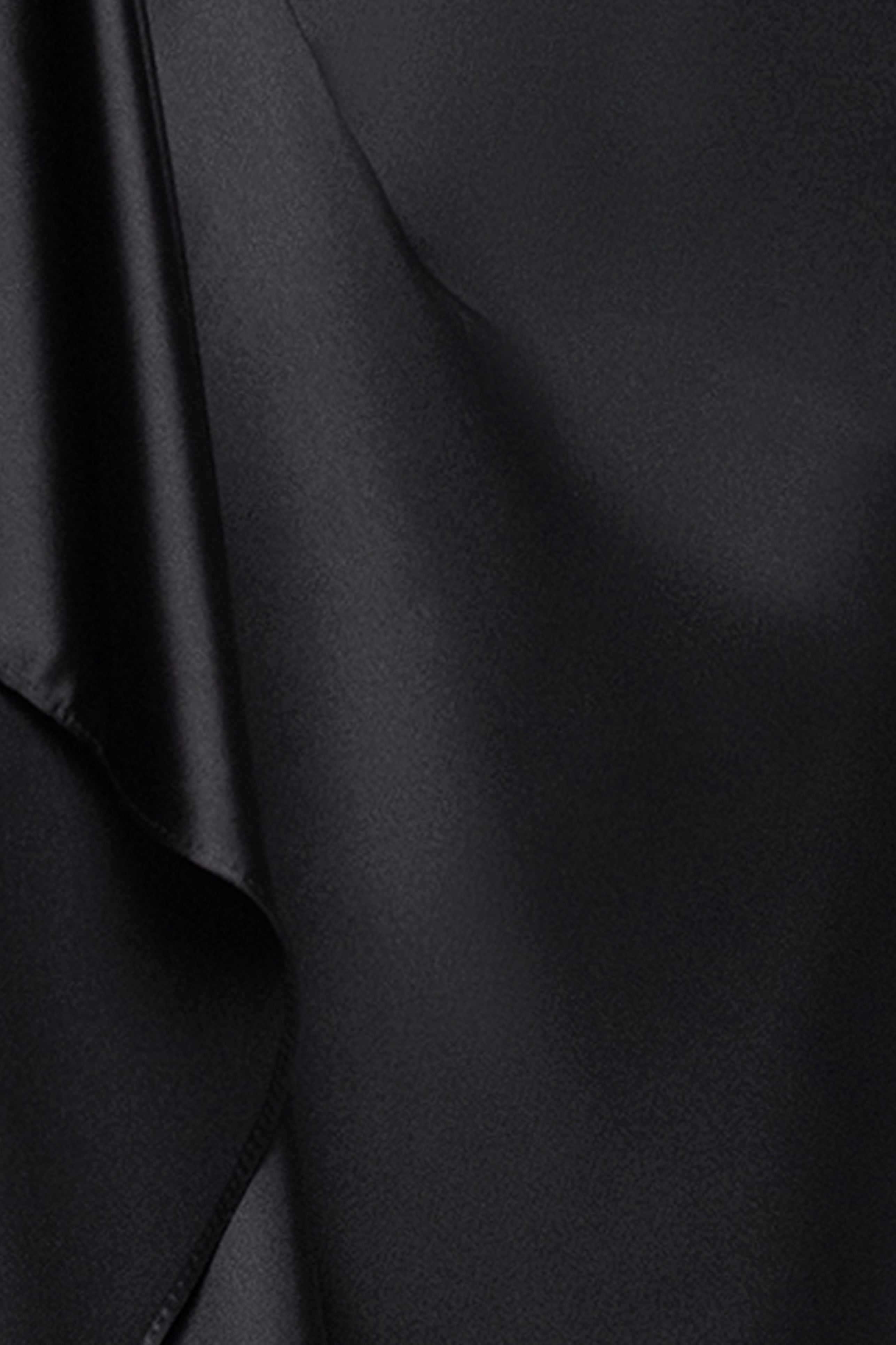 "Maria" Satin Drop Shoulder Long Sleeve Floor Length Dress