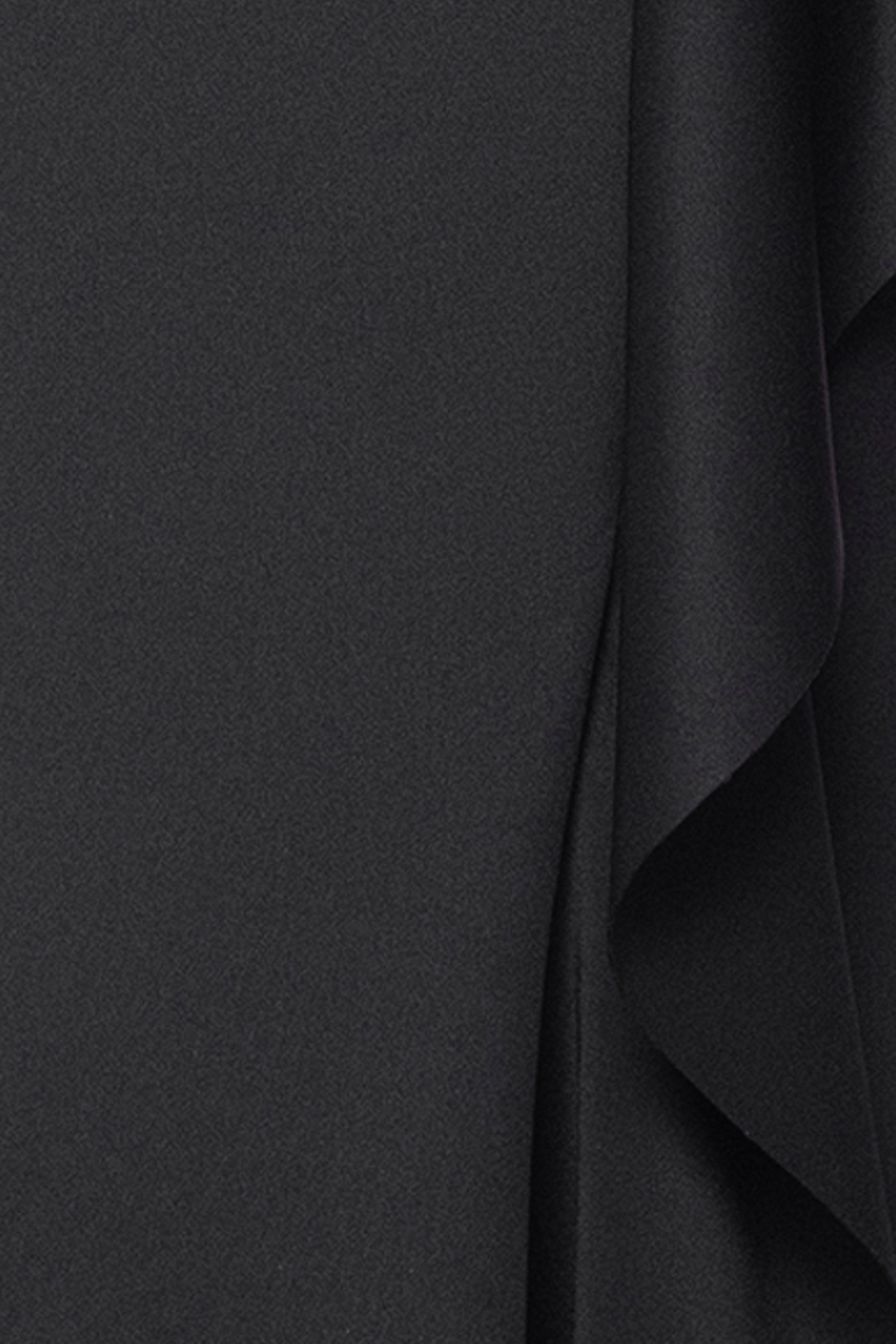 "Maxina" Techno Scuba Embellished Mock Neck and Mesh Long Sleeves Floor Length Dress