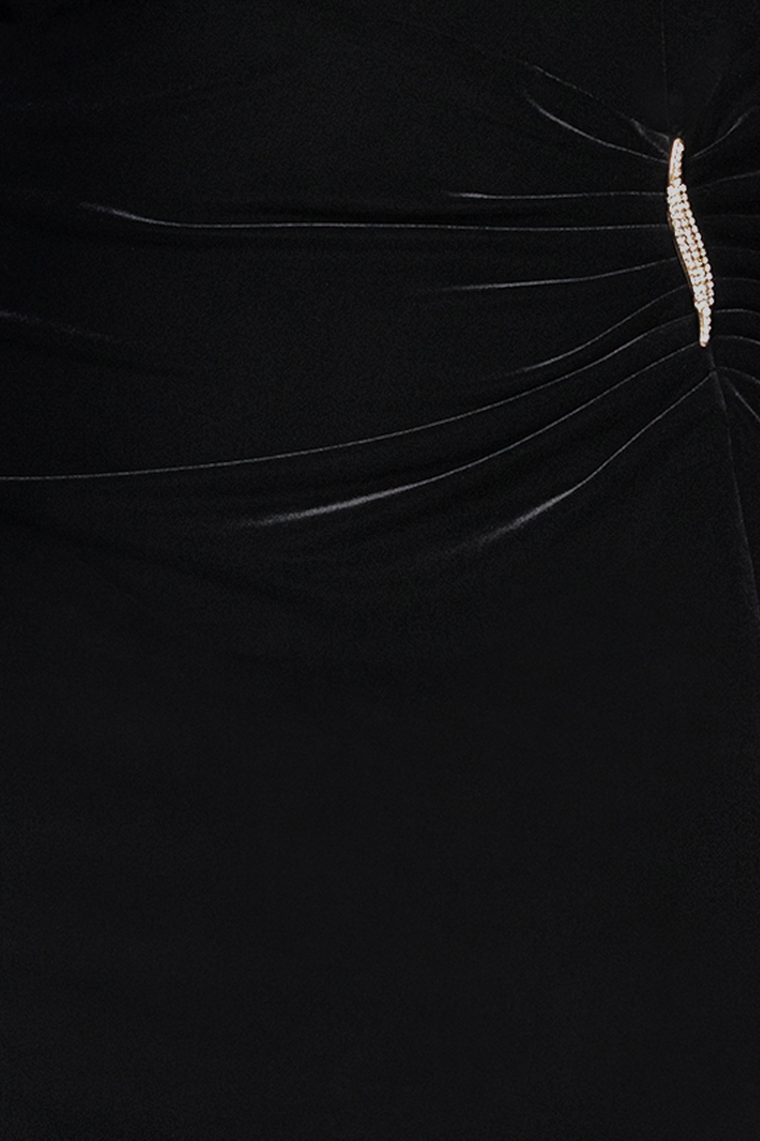 Plus "Danni" Velvet Off The Shoulder Long Sleeve Dress