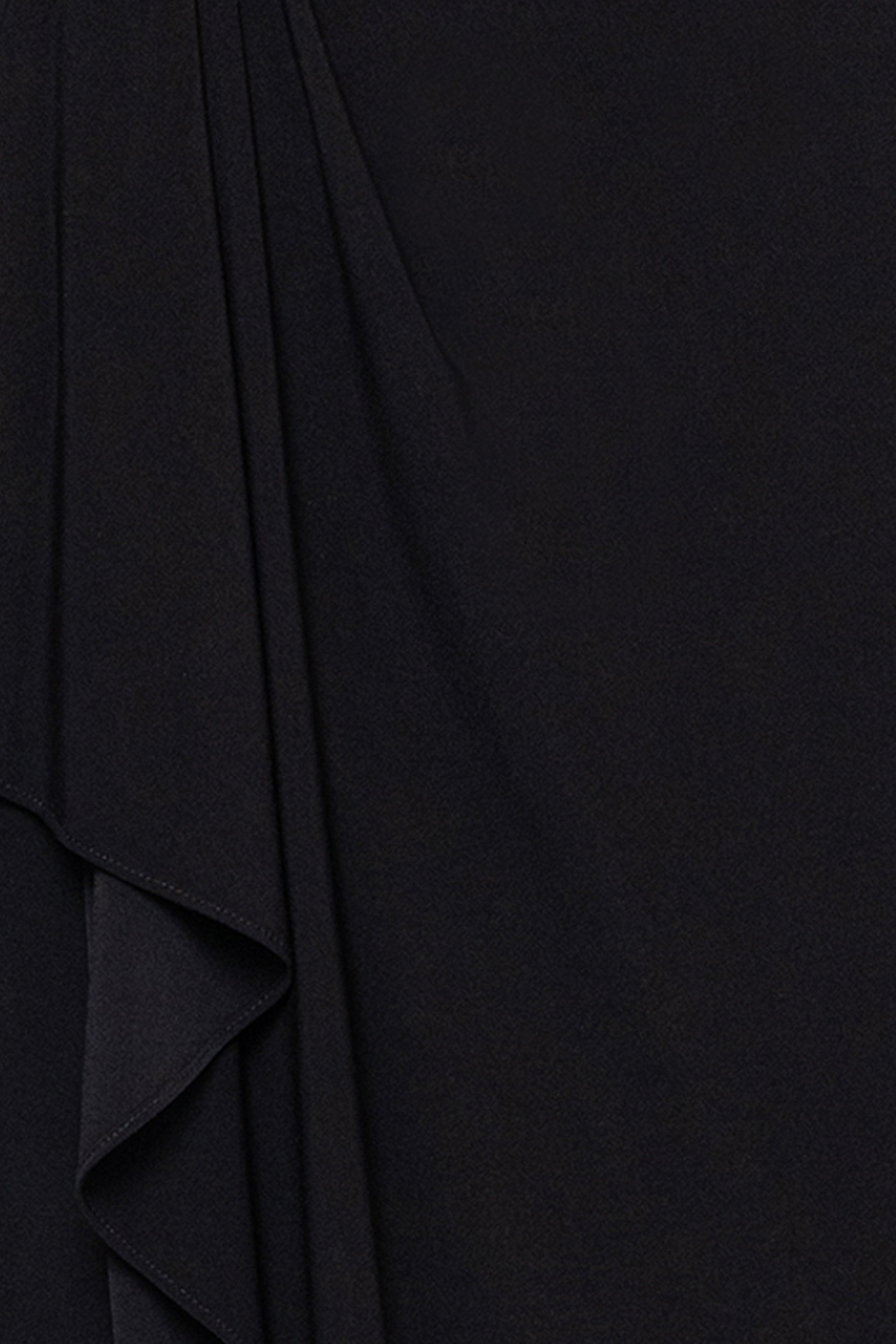 "Melissandra" Jersey Knit Long Bell Sleeve V-Neck Floor Length Dress