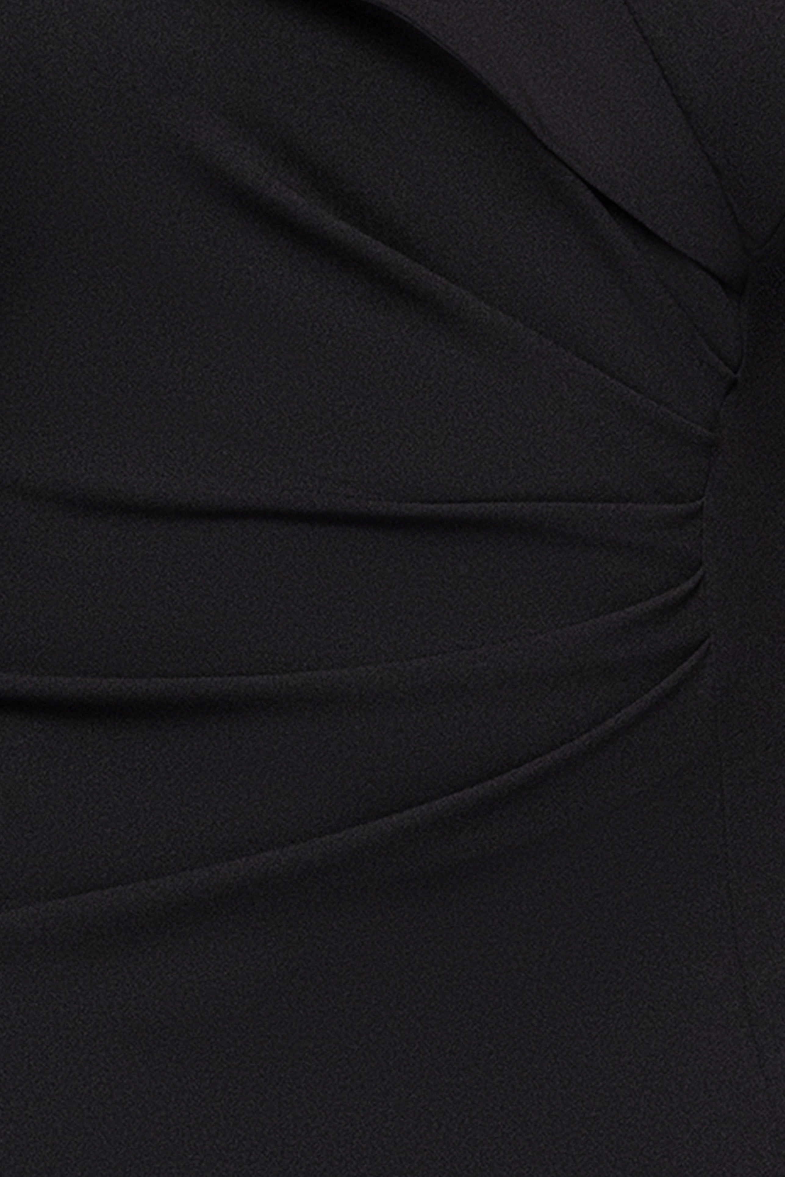 Plus "Rosaline" Scuba Crepe Off the Shoulder Chiffon Cape Floor Length Dress