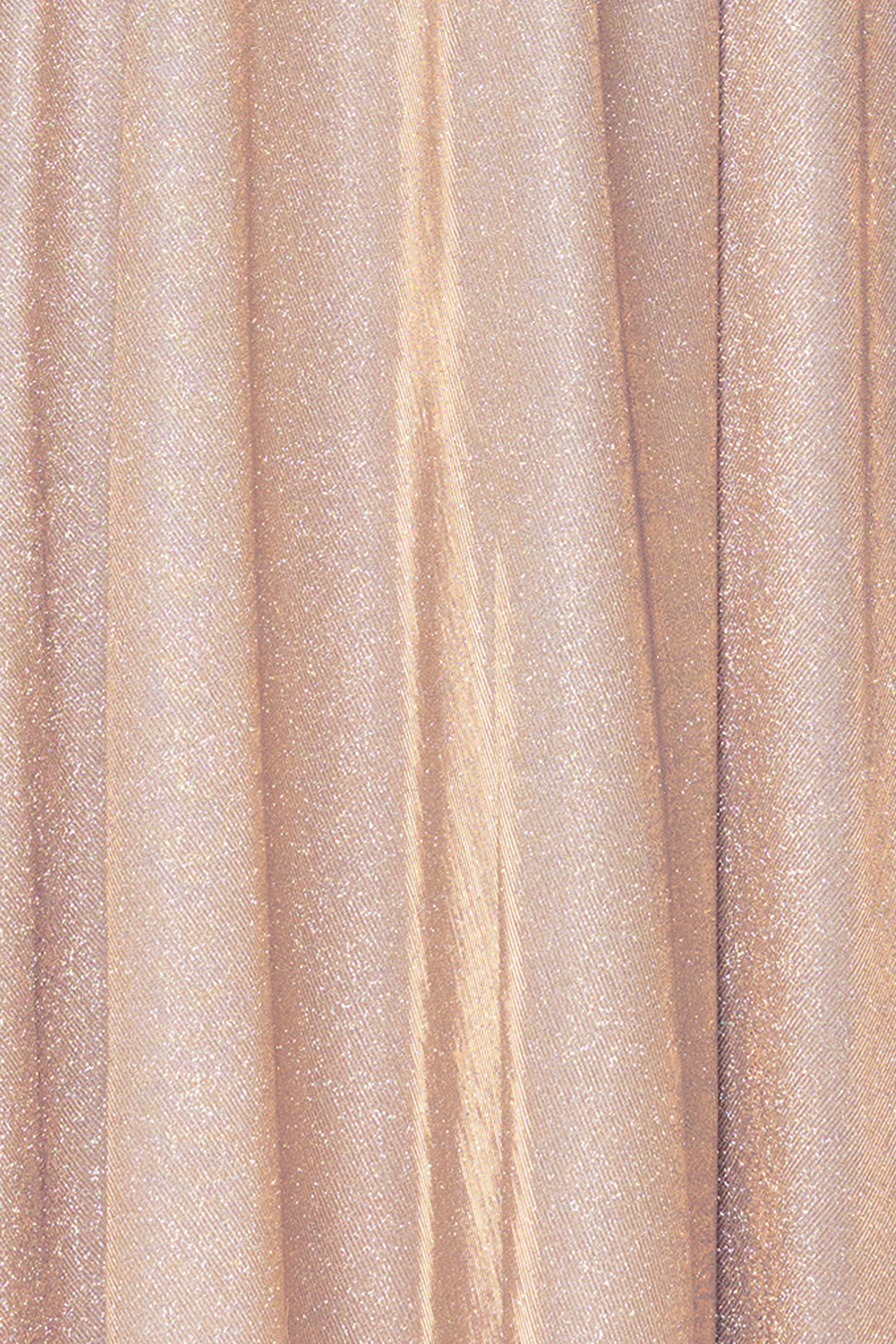 "Dawn" Galaxy Knit V-Neck Floor Length Dress