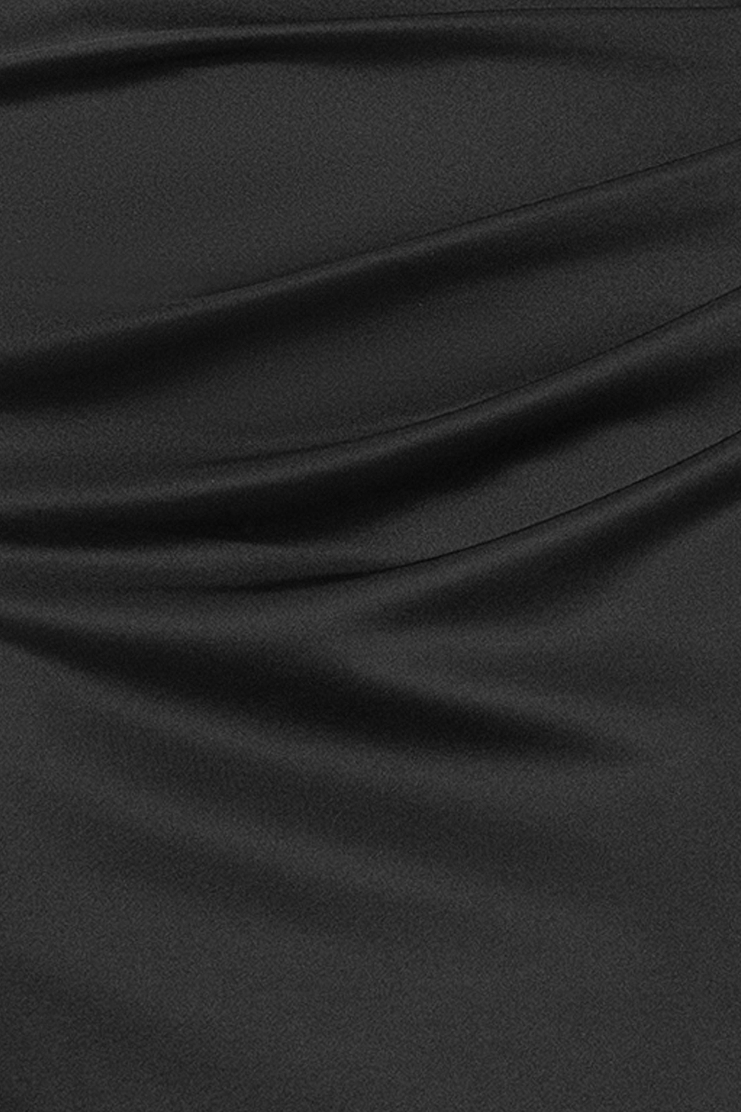 Plus "Skye" Techno Scuba Off Shoulder Floor Length Dress