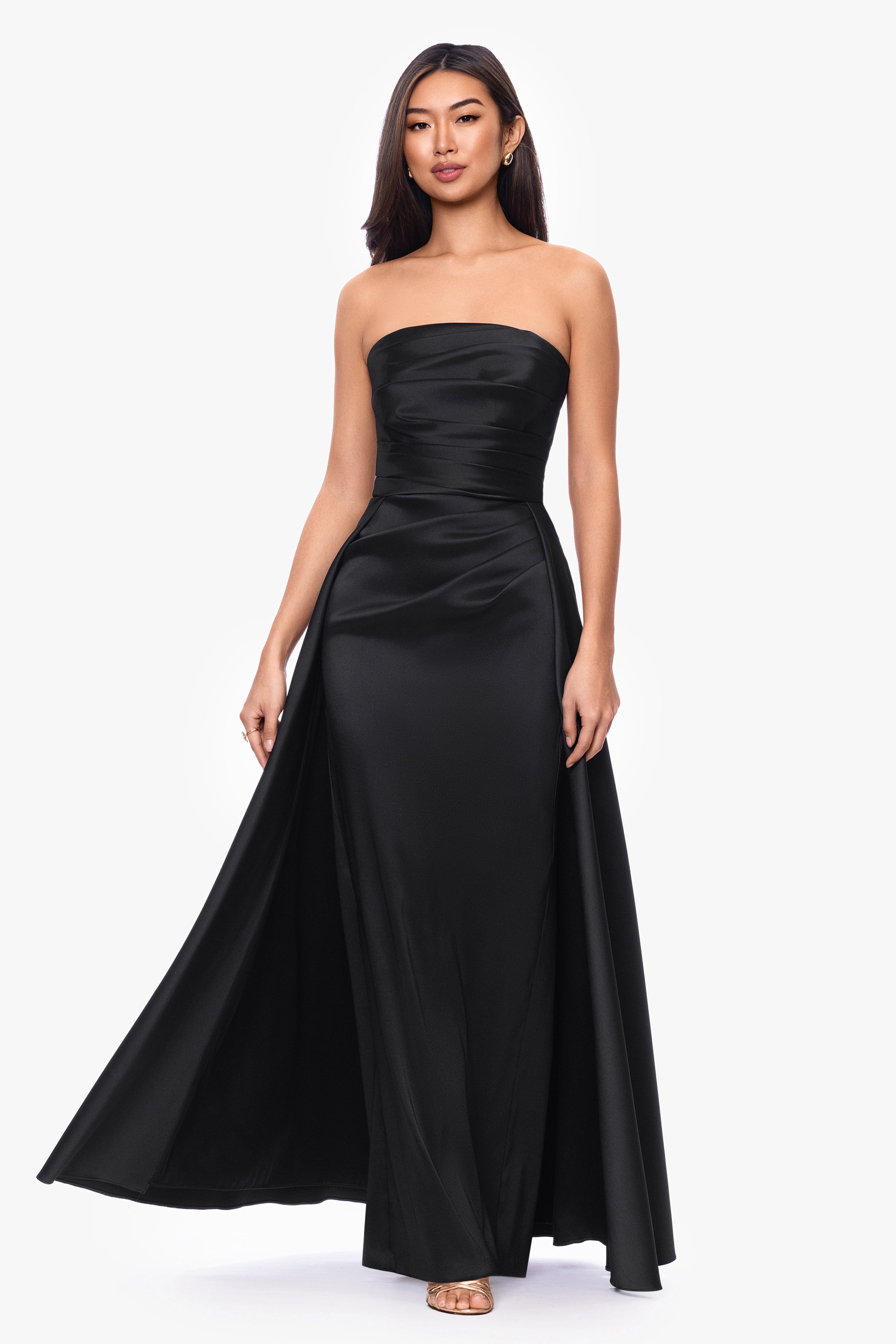 "Savanna" Mikado Strapless Dress