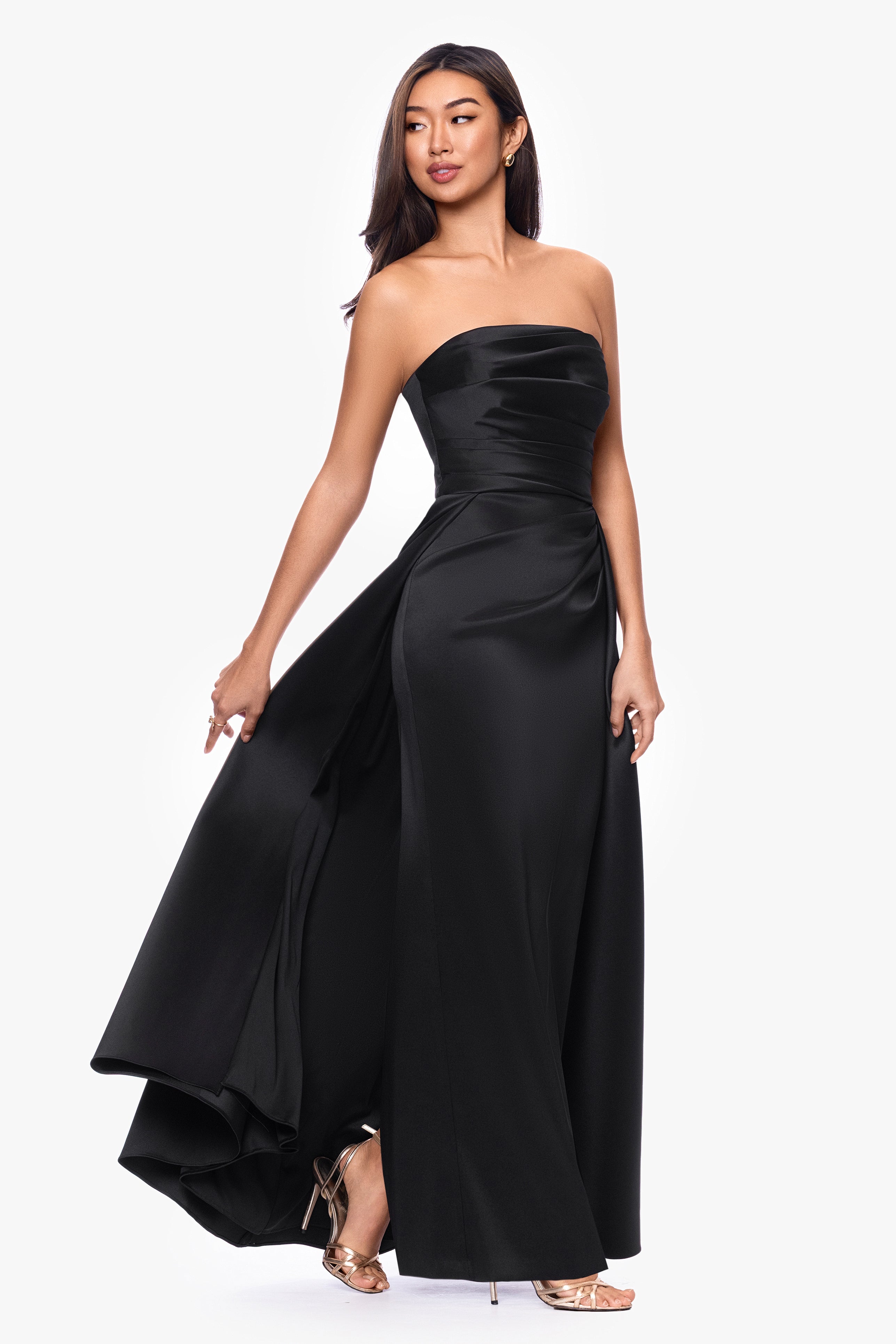 "Savanna" Mikado Strapless Dress