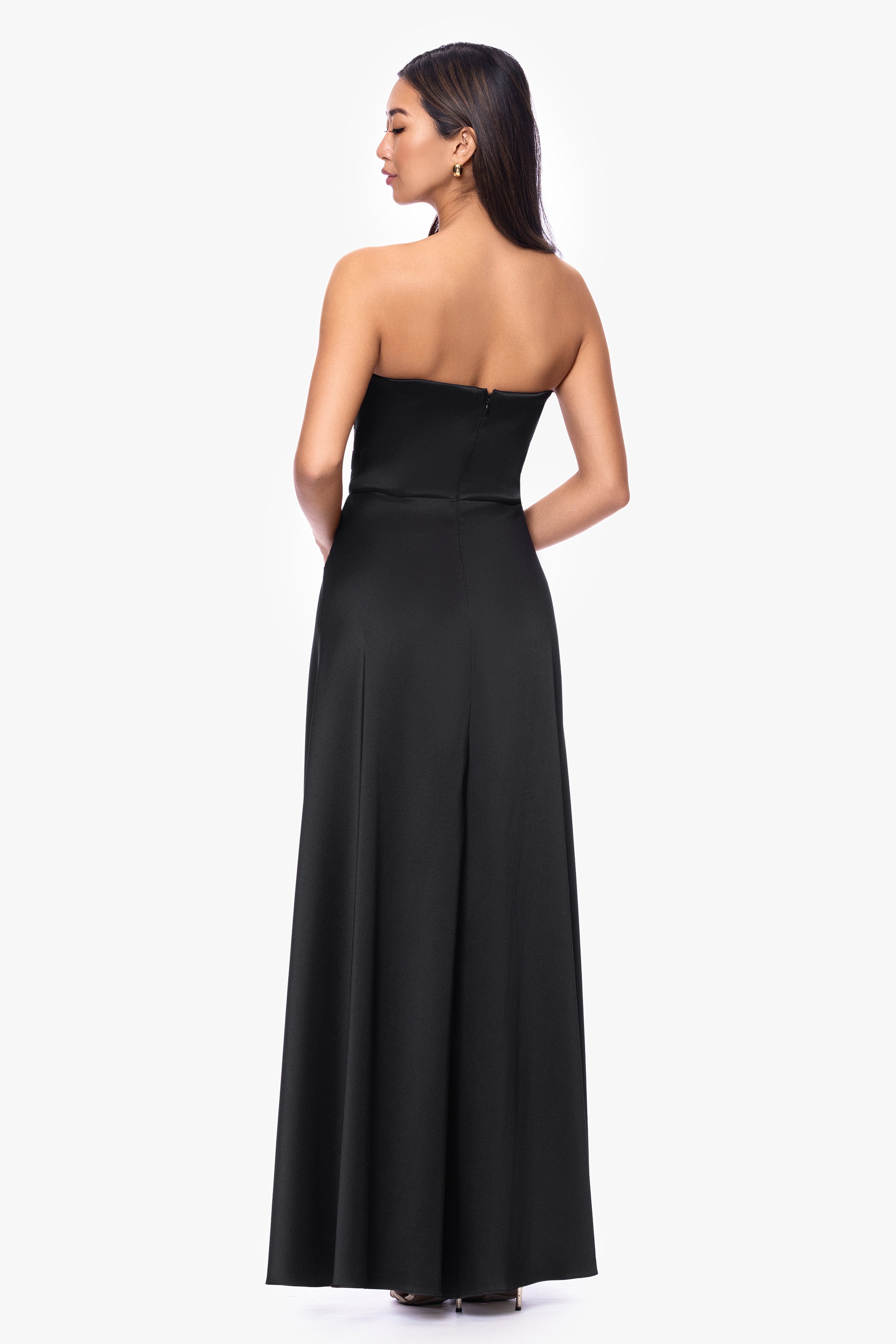 "Savanna" Mikado Strapless Dress