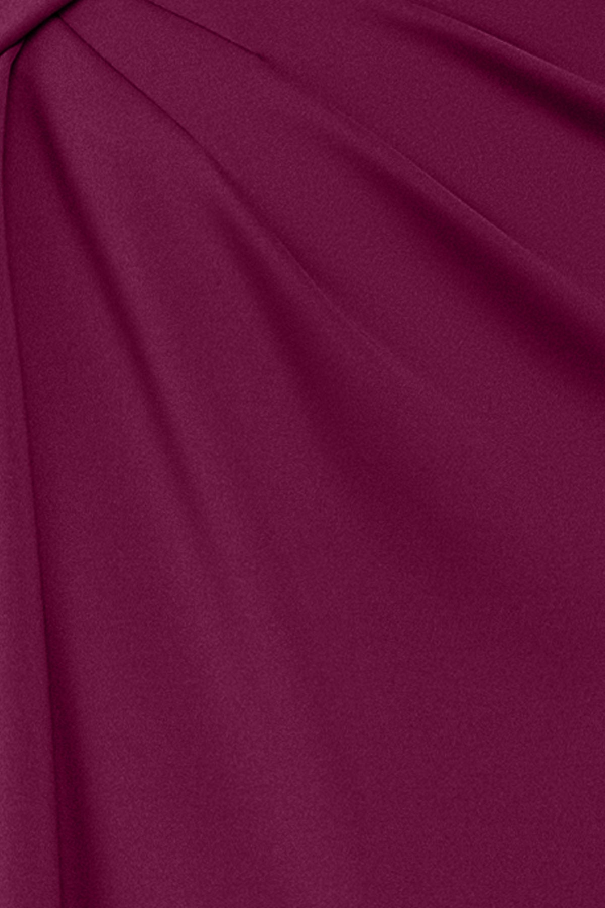 "Edith" Techno Scuba One Shoulder Ruched Dress
