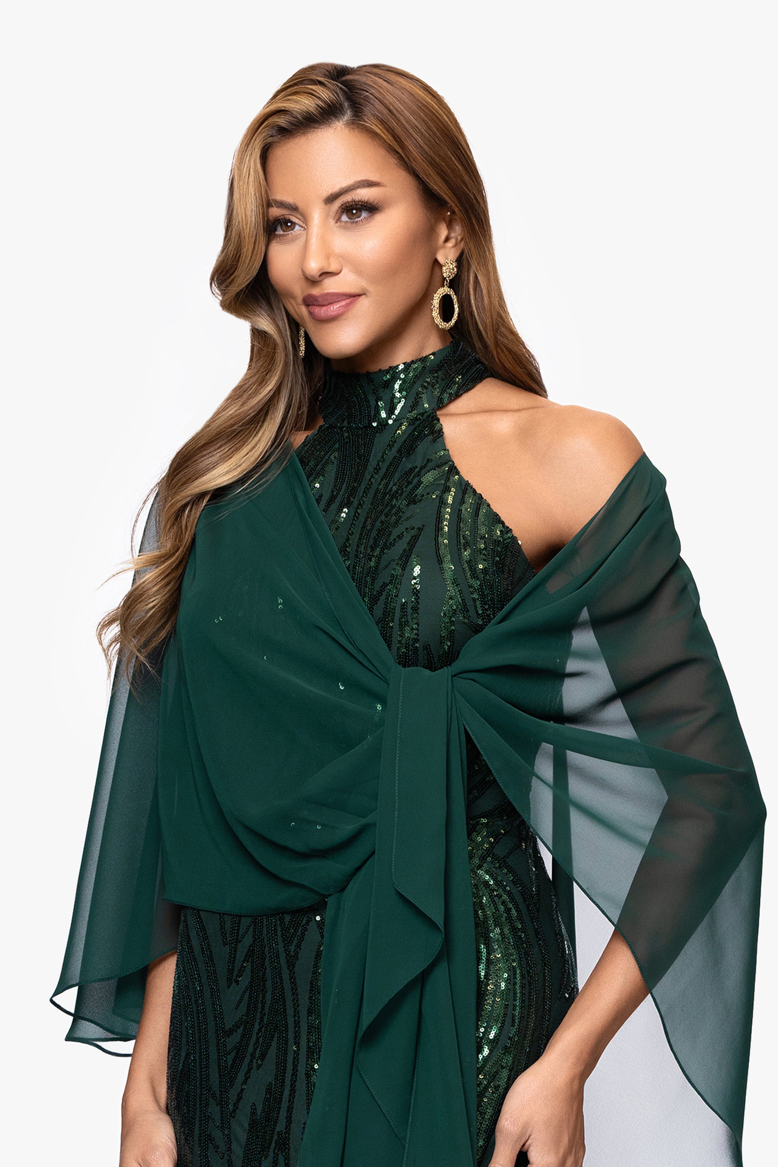 "Bernadette" Chiffon Shawl Wrap