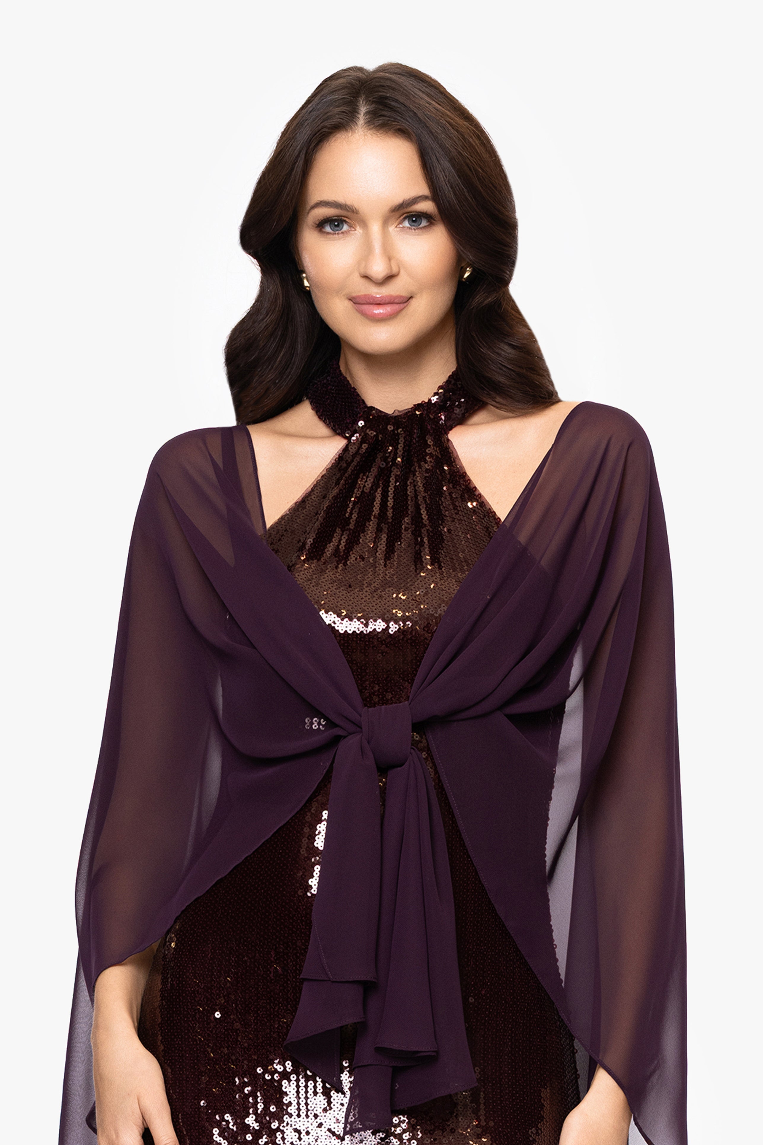 "Bernadette" Chiffon Shawl Wrap