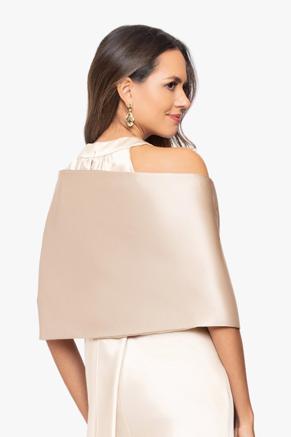 "Trixie" Satin Pull Through Shawl Wrap