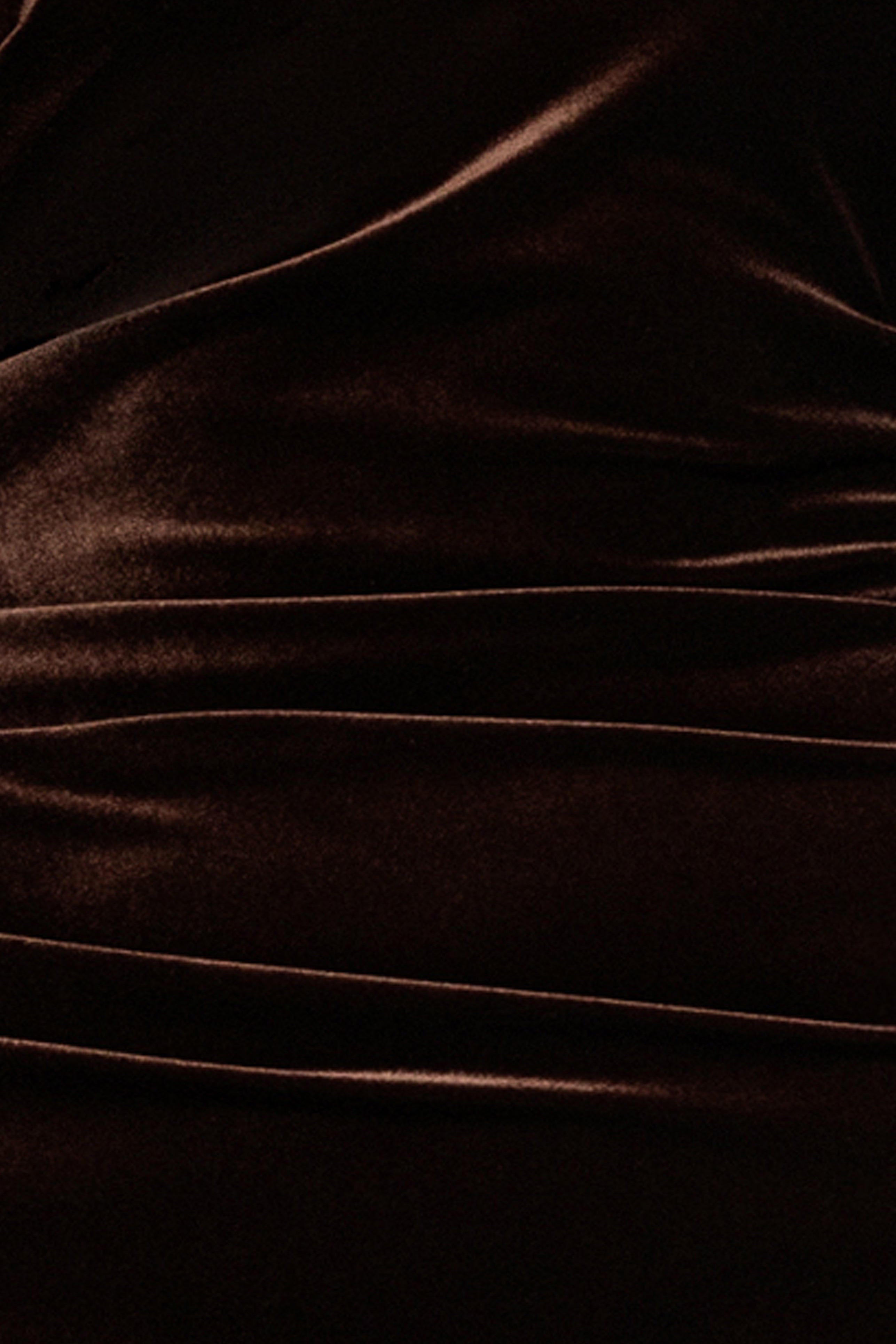 Petite "Christy" Off the Shoulder Velvet Dress