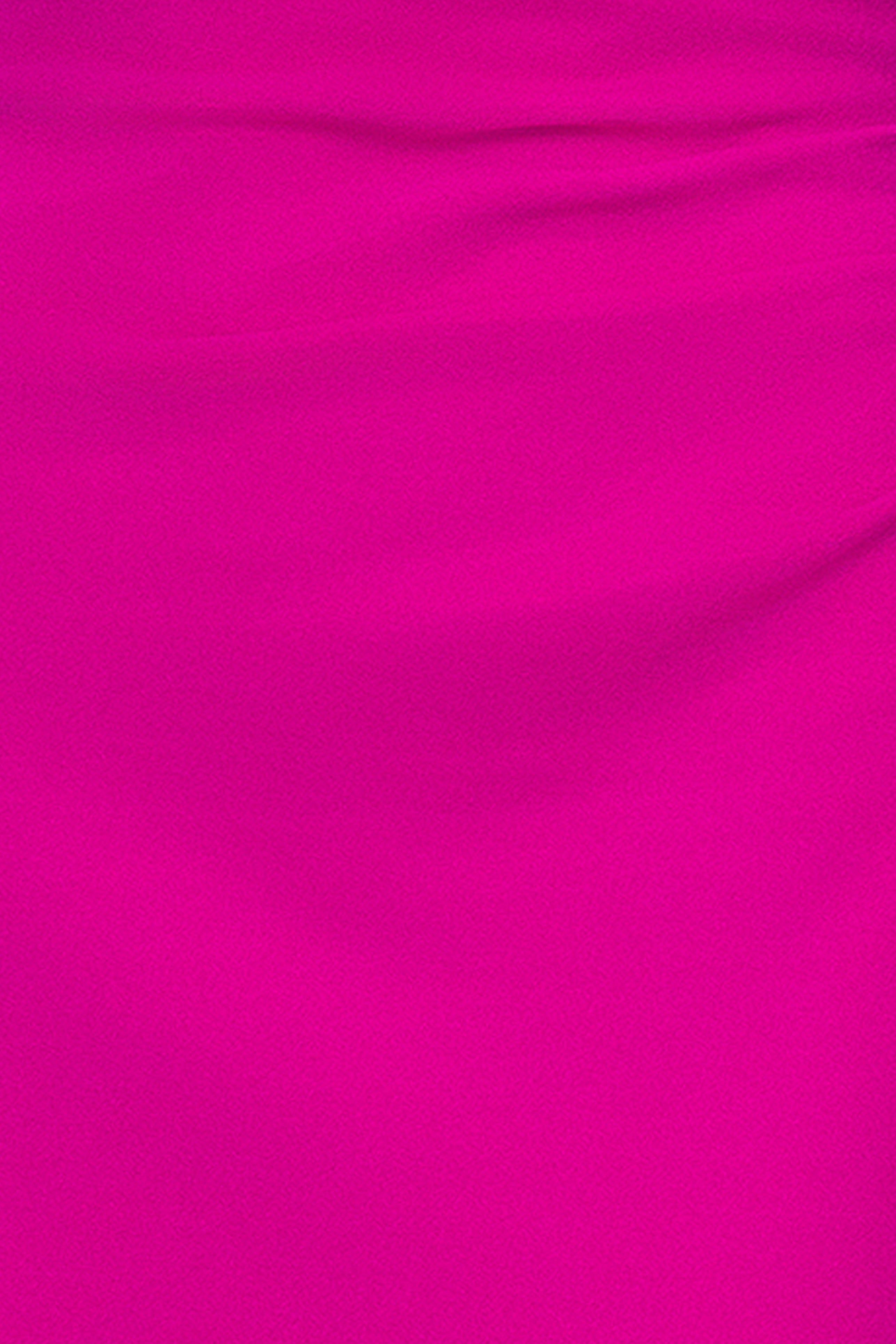 "Harper" Scuba Crepe One Shoulder Ruffle Floor Length Dress