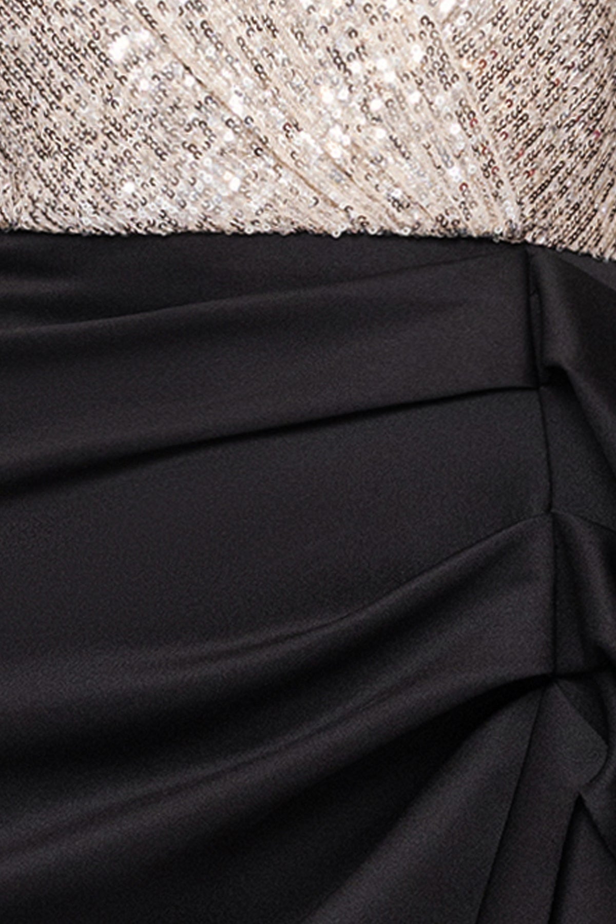 "Tabitha" Sequin Top & Techno Scuba Skirt Long Sleeve Dress