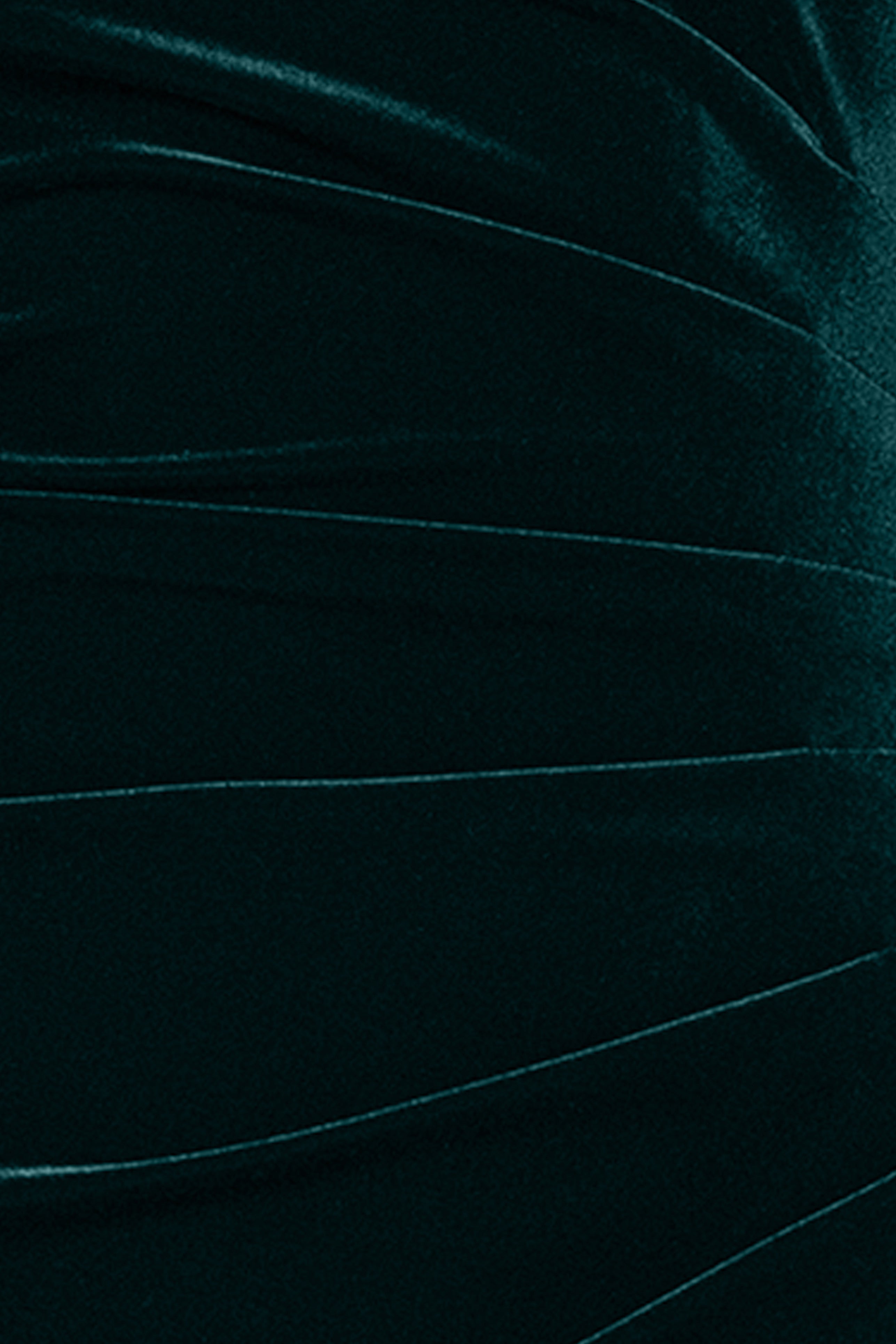 Xscape Evenings "Katrina" Velvet Asymmetrical Neckline Cap Sleeve Floor Length Dress