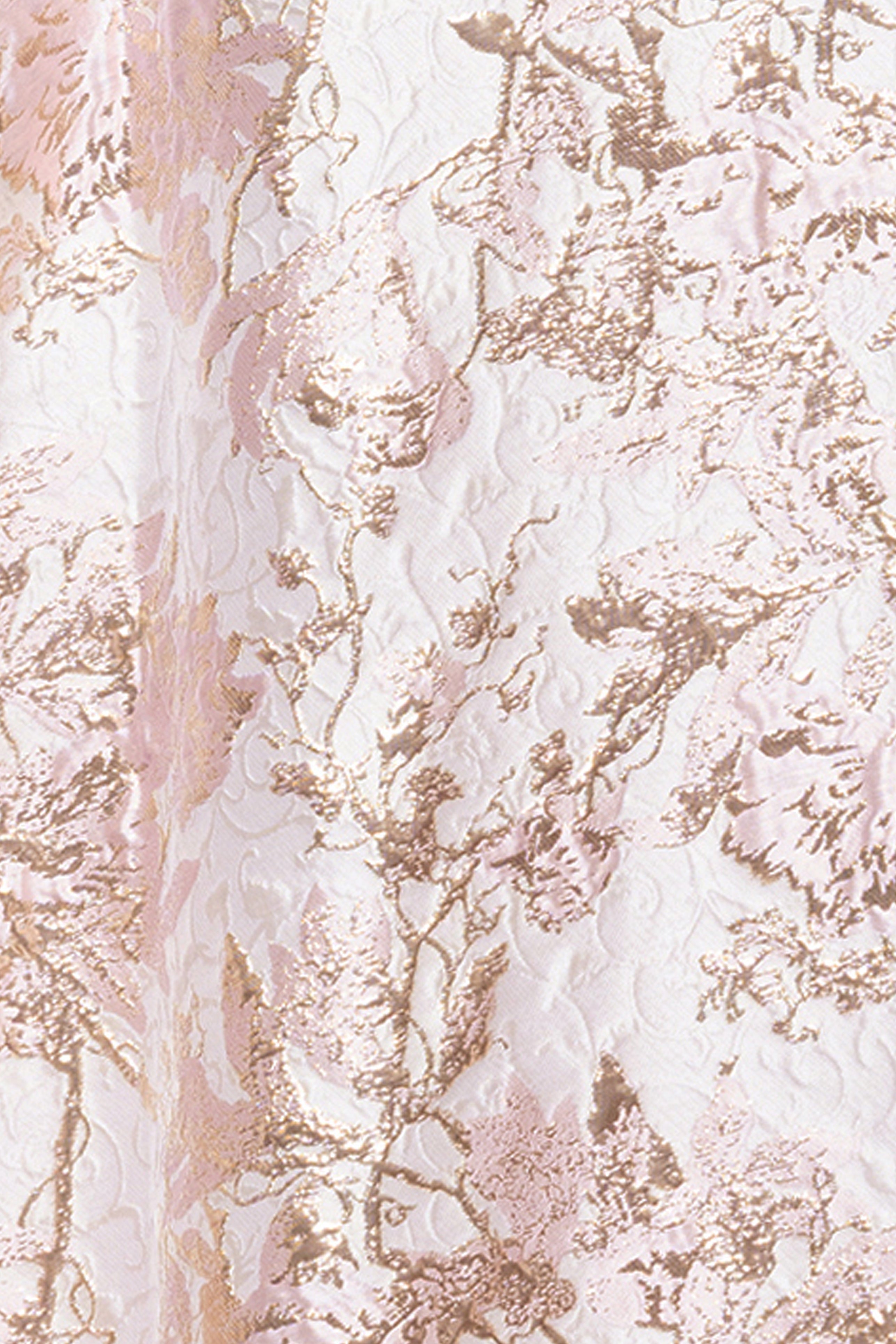 Xscape Evenings Plus "Melissa" Brocade Off the Should V-Neck Ballgown