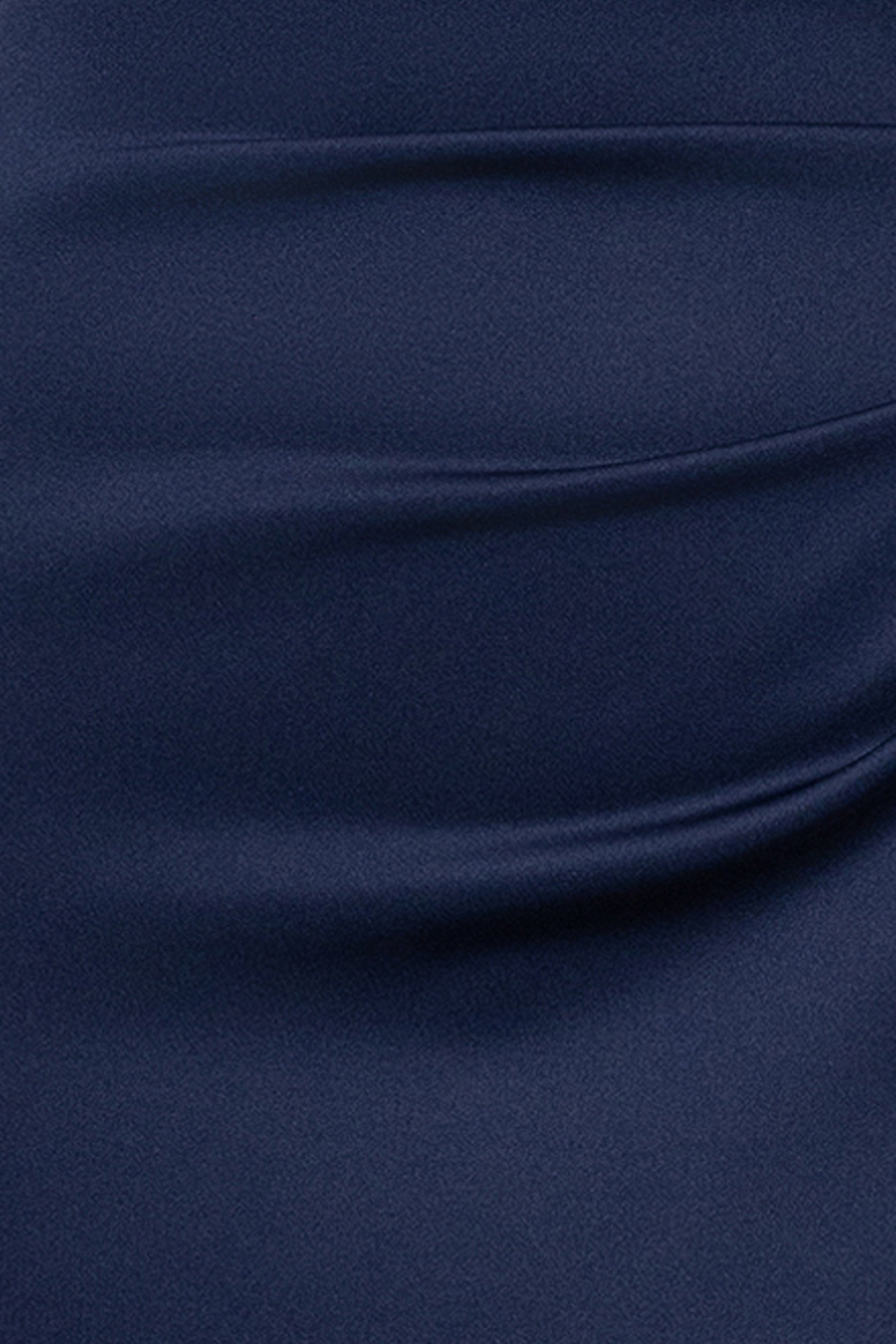 "Cami" Long Scuba Crepe with Flower Shoulder Dress