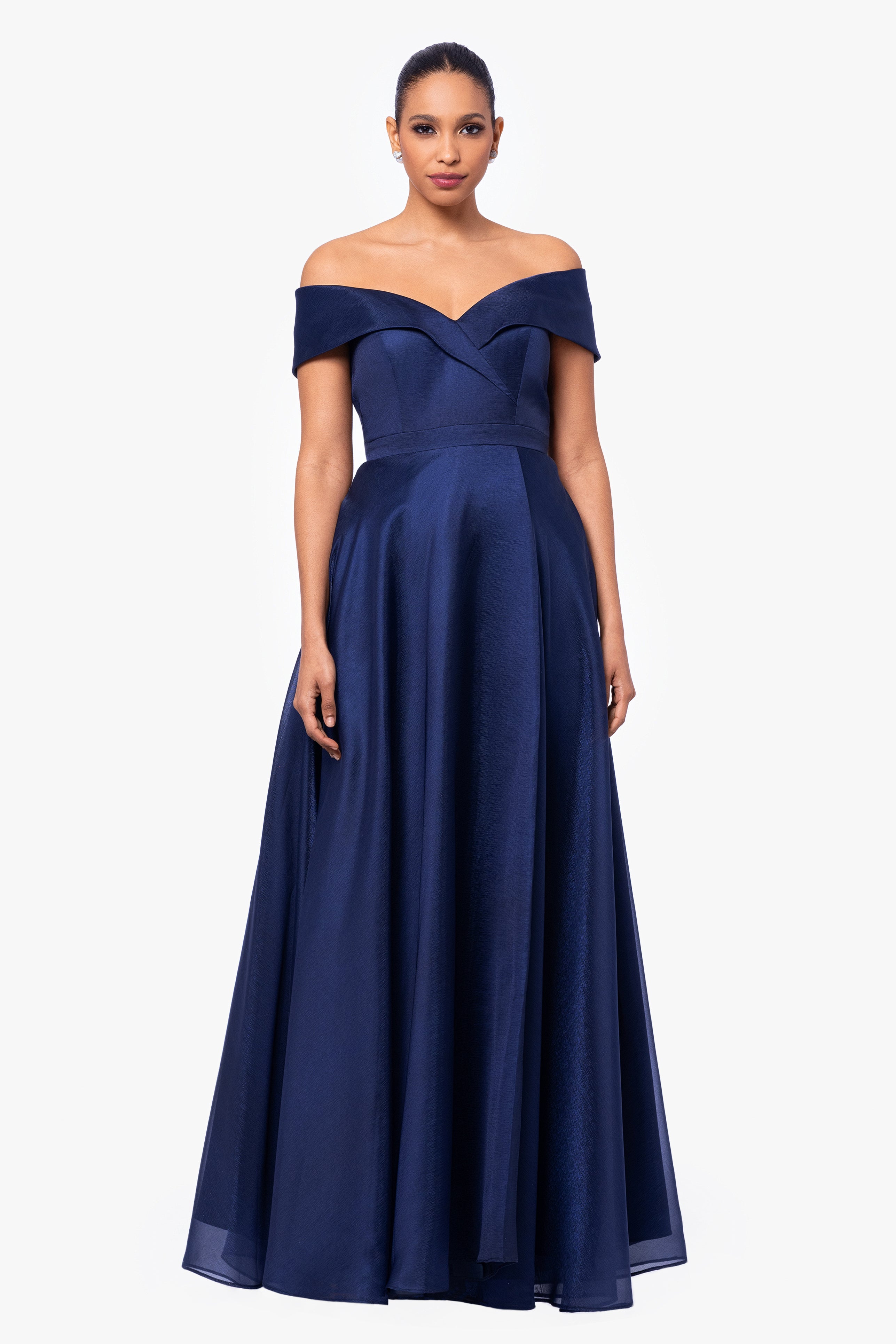 "Samaya" Off the Shoulder Organza Gown