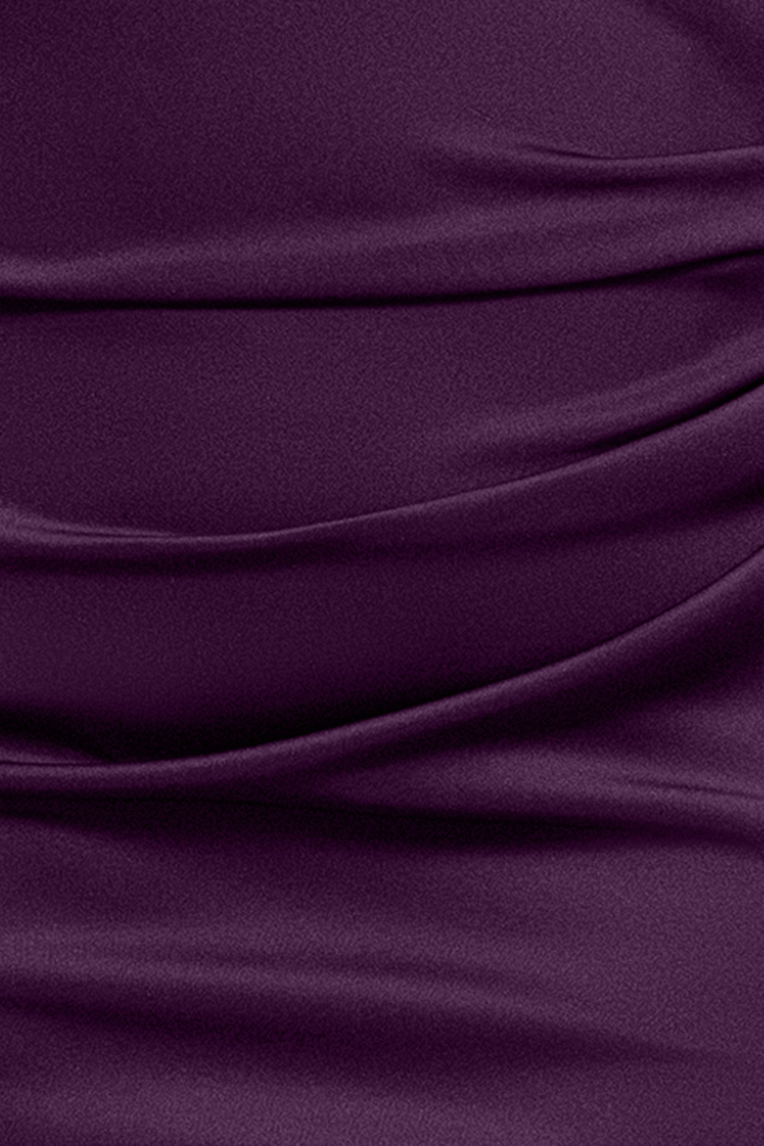 Petite "Lenore" Techno Scuba Asymmetrical Neckline Dress
