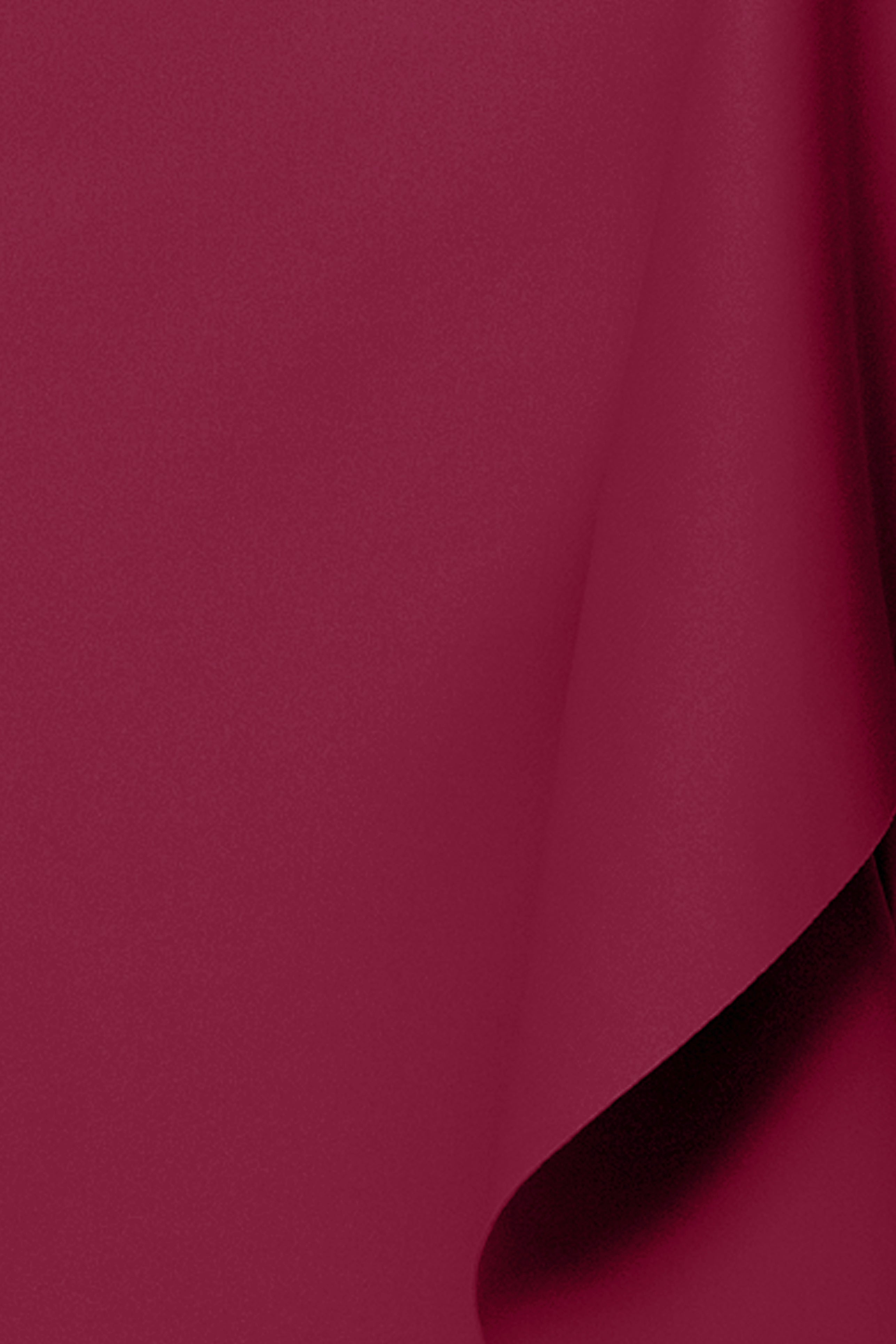 "Flo" Long Techno Scuba One Shoulder Ruffle Dress