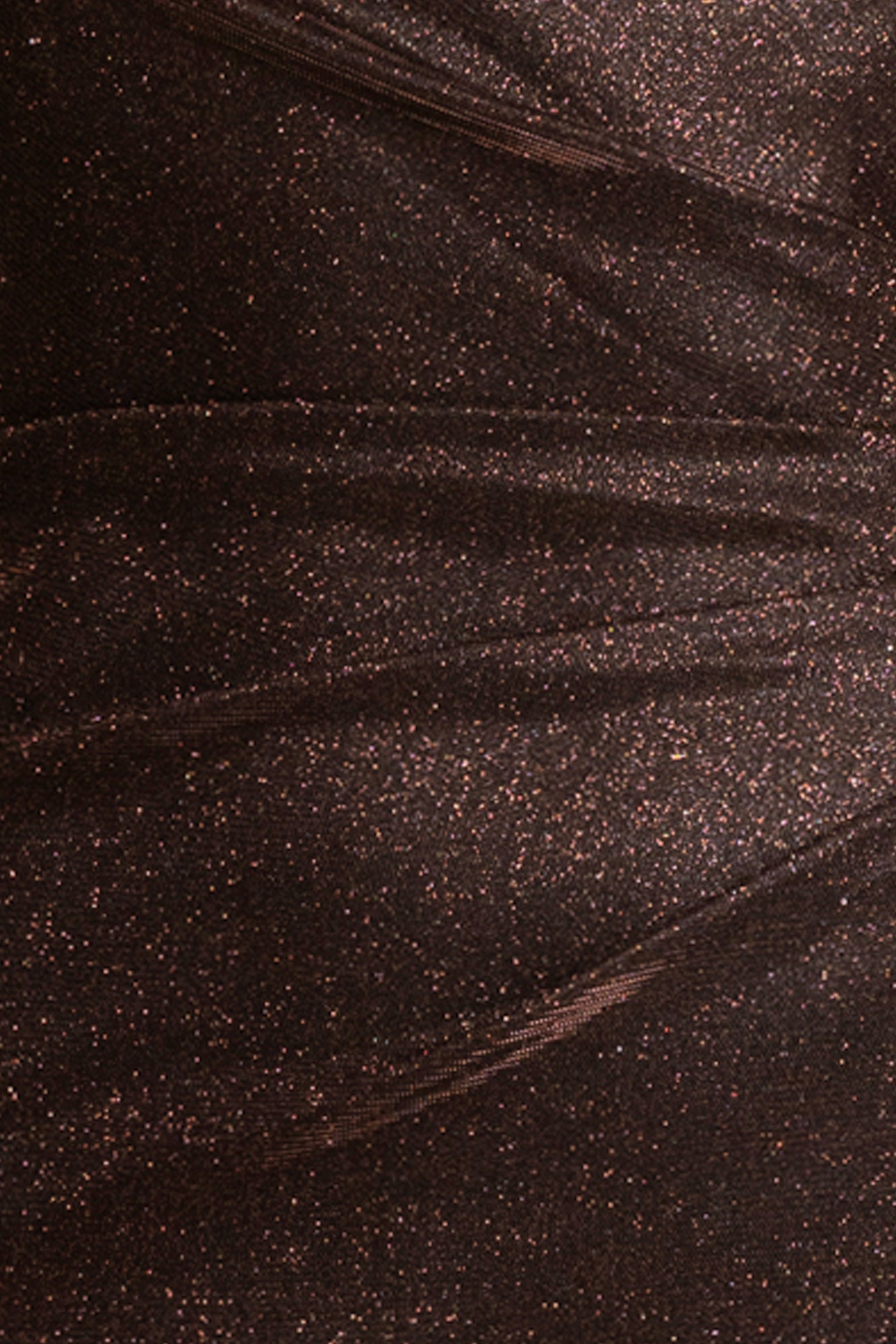 "Shannon" Galaxy Glitter One Shoulder Ruffle Dress
