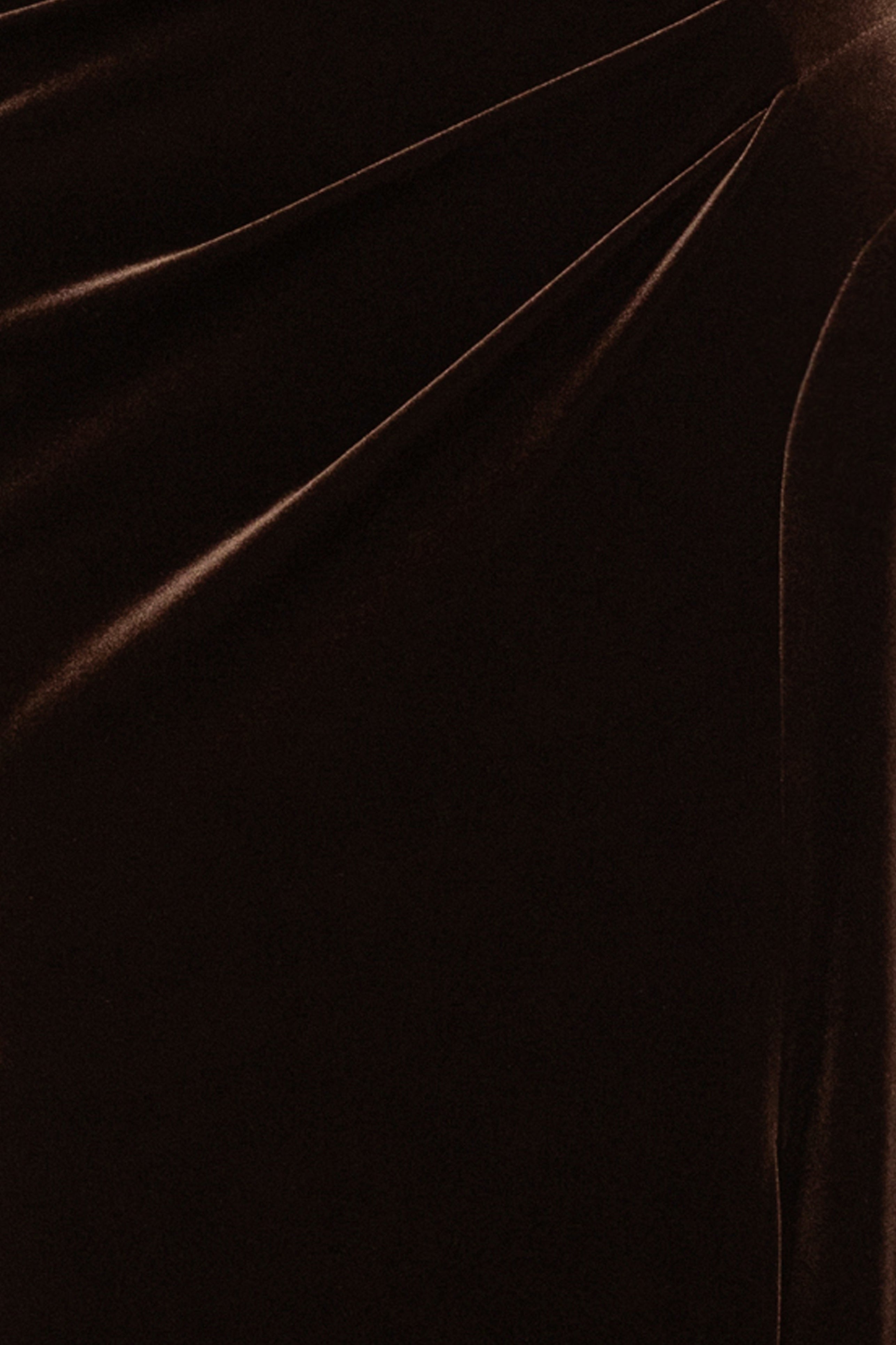 "Katrina" Velvet Asymmetrical Neckline Cap Sleeve Dress