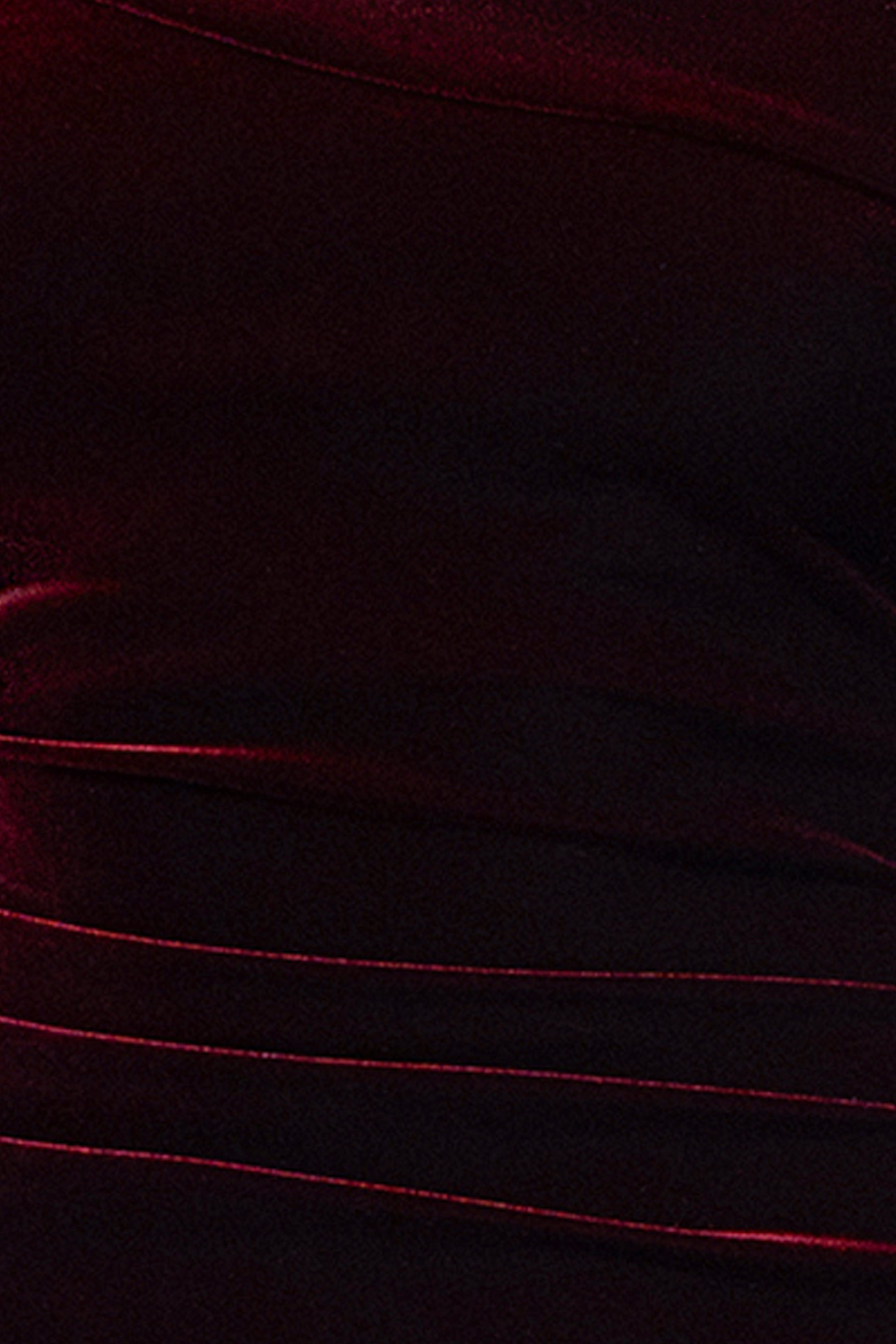 "Claira" Velvet Off the Shoulder Long Sleeve Floor Length Dress