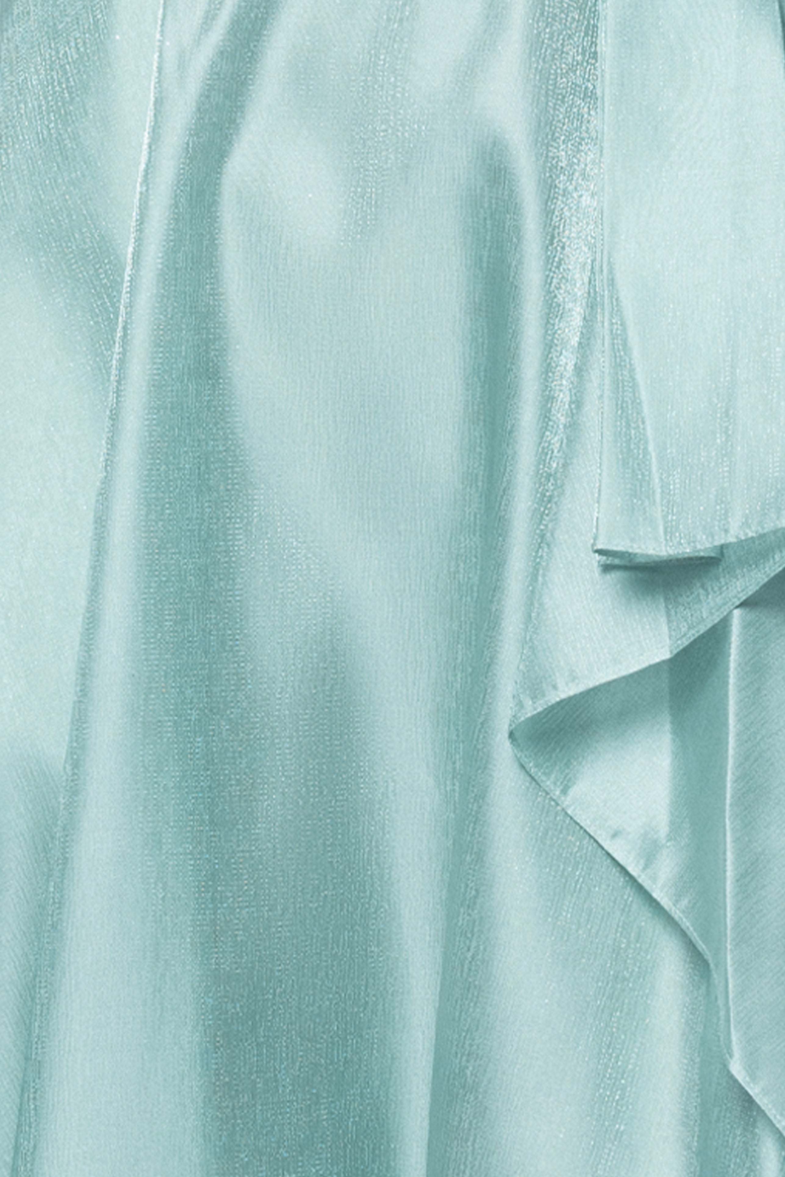 "Gina" Organza Off the Shoulder Ruffle Floor Length Dress