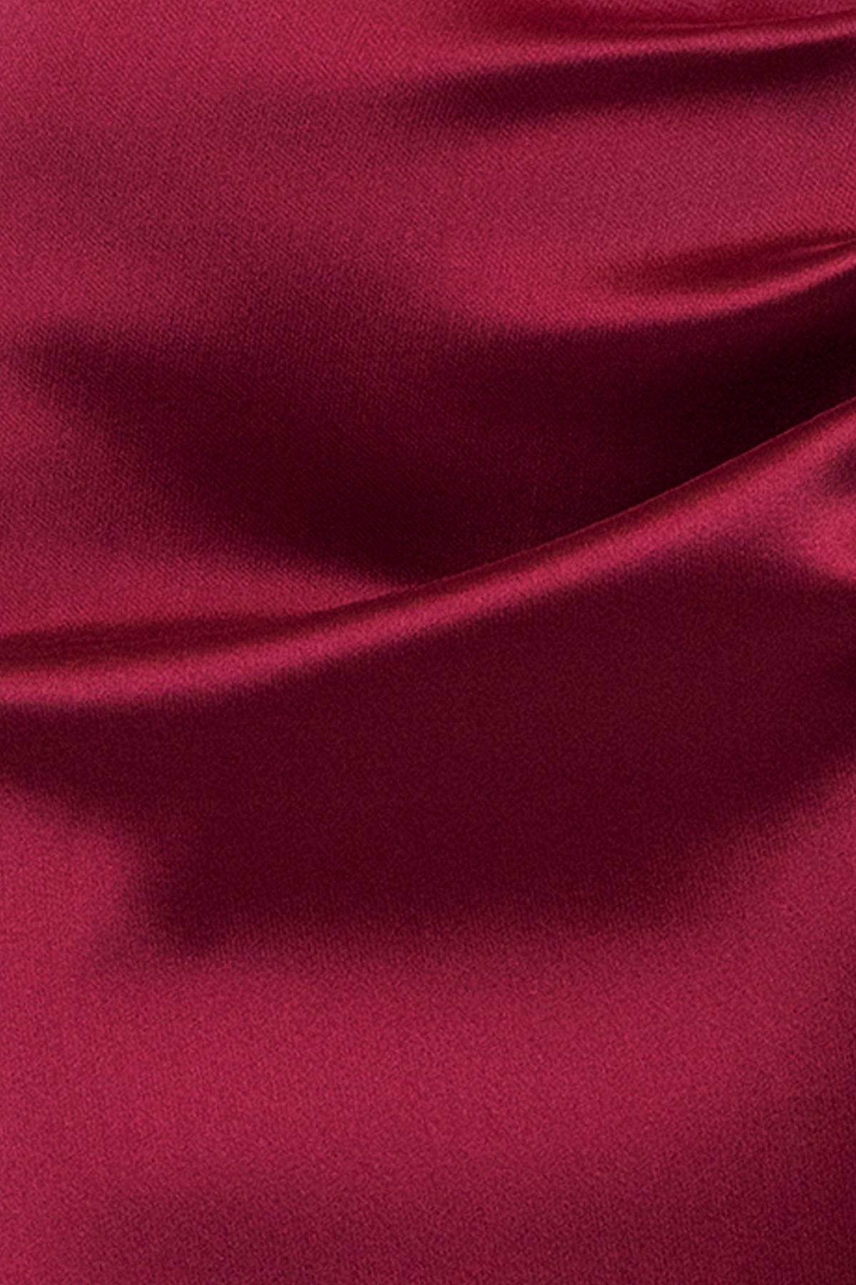 "Remi" Satin Strapless Side Ruffle Dress