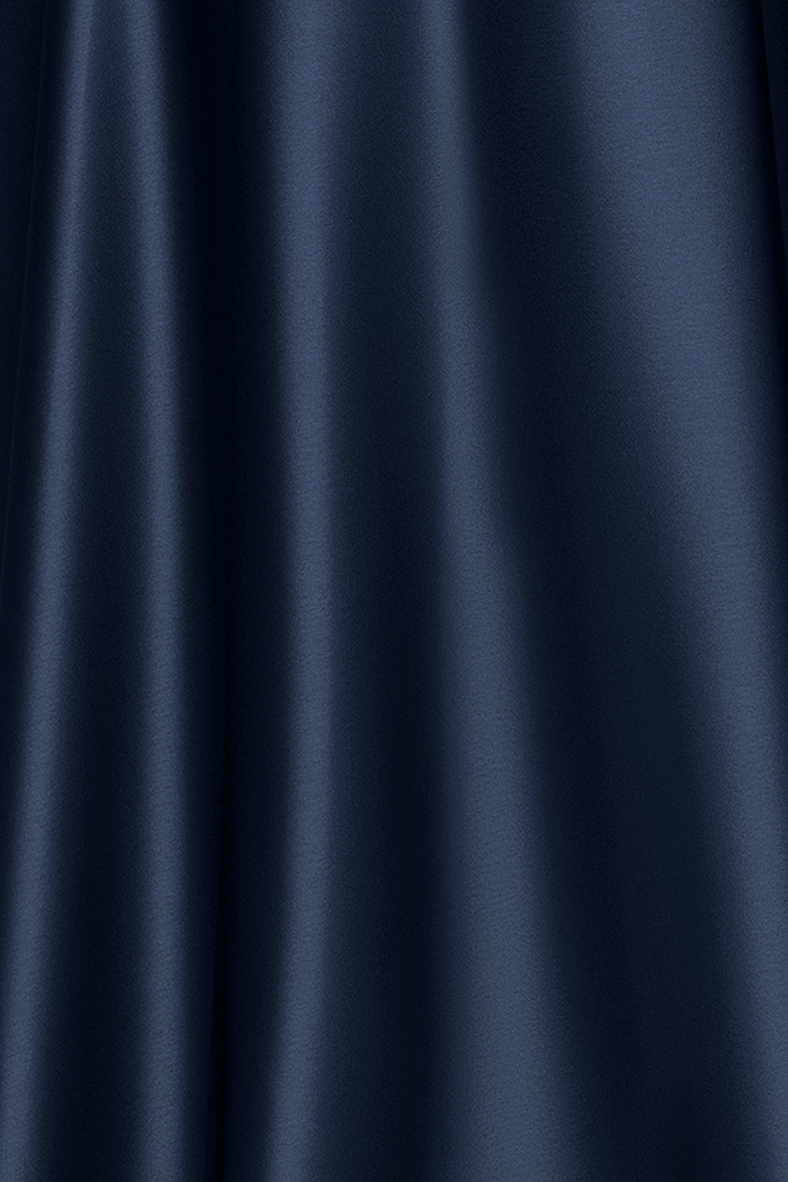 "Kelandra" Satin Collared V-Neck Long Sleeve Dress