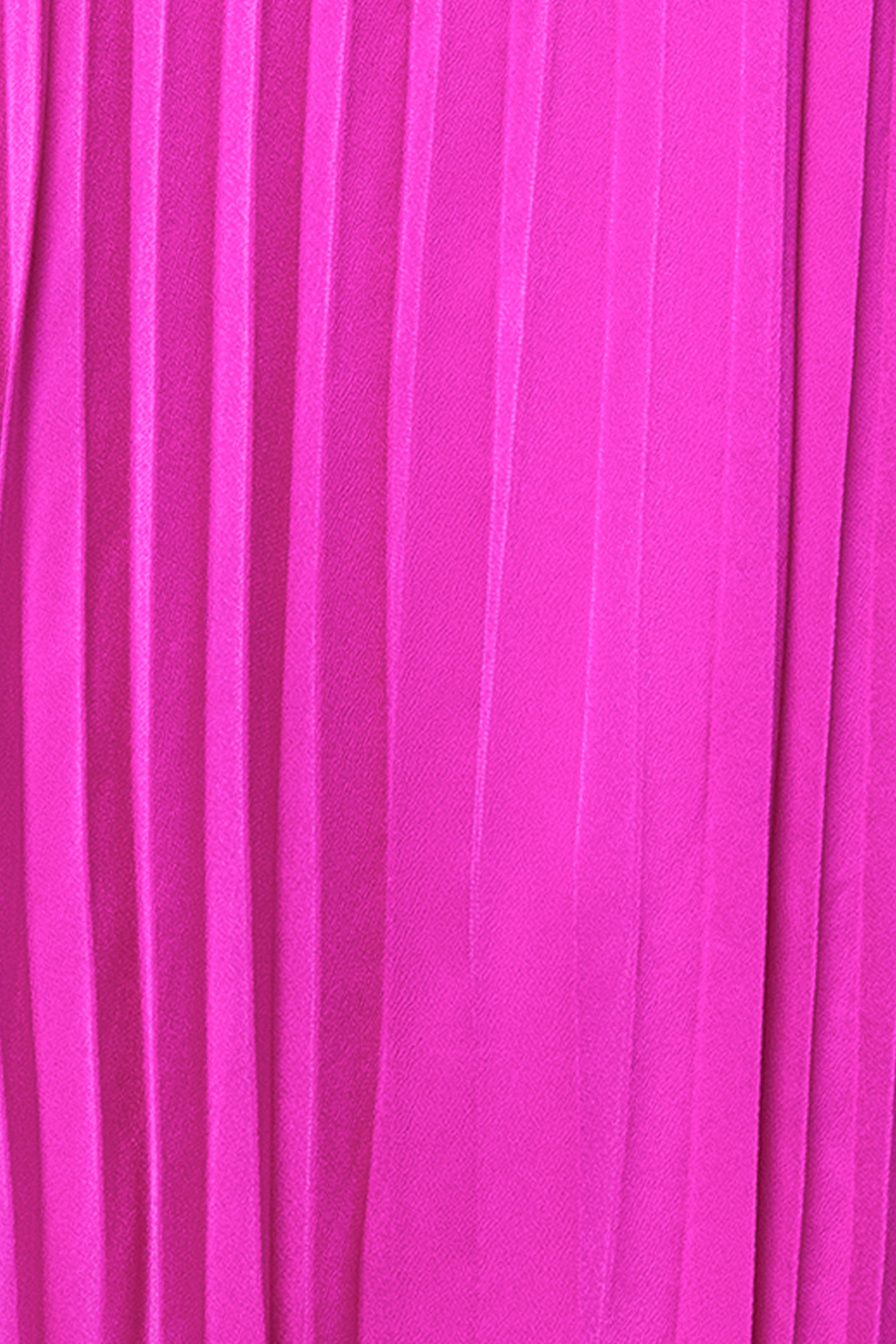 "Klaudine" Satin Mock Neck Floor Length Dress