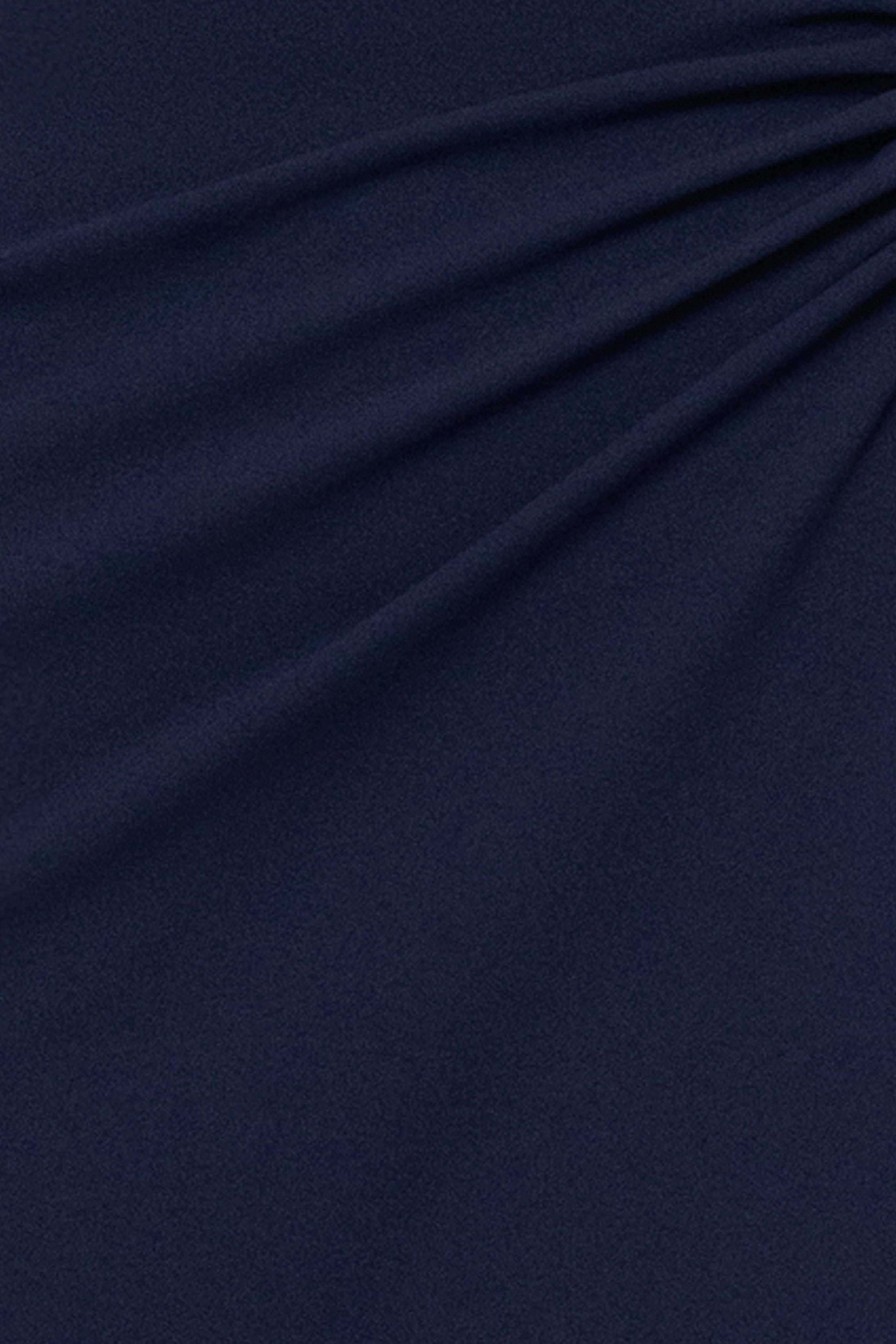 "Devon" Scuba Crepe Off The Shoulder Gold Detail Waist Dress