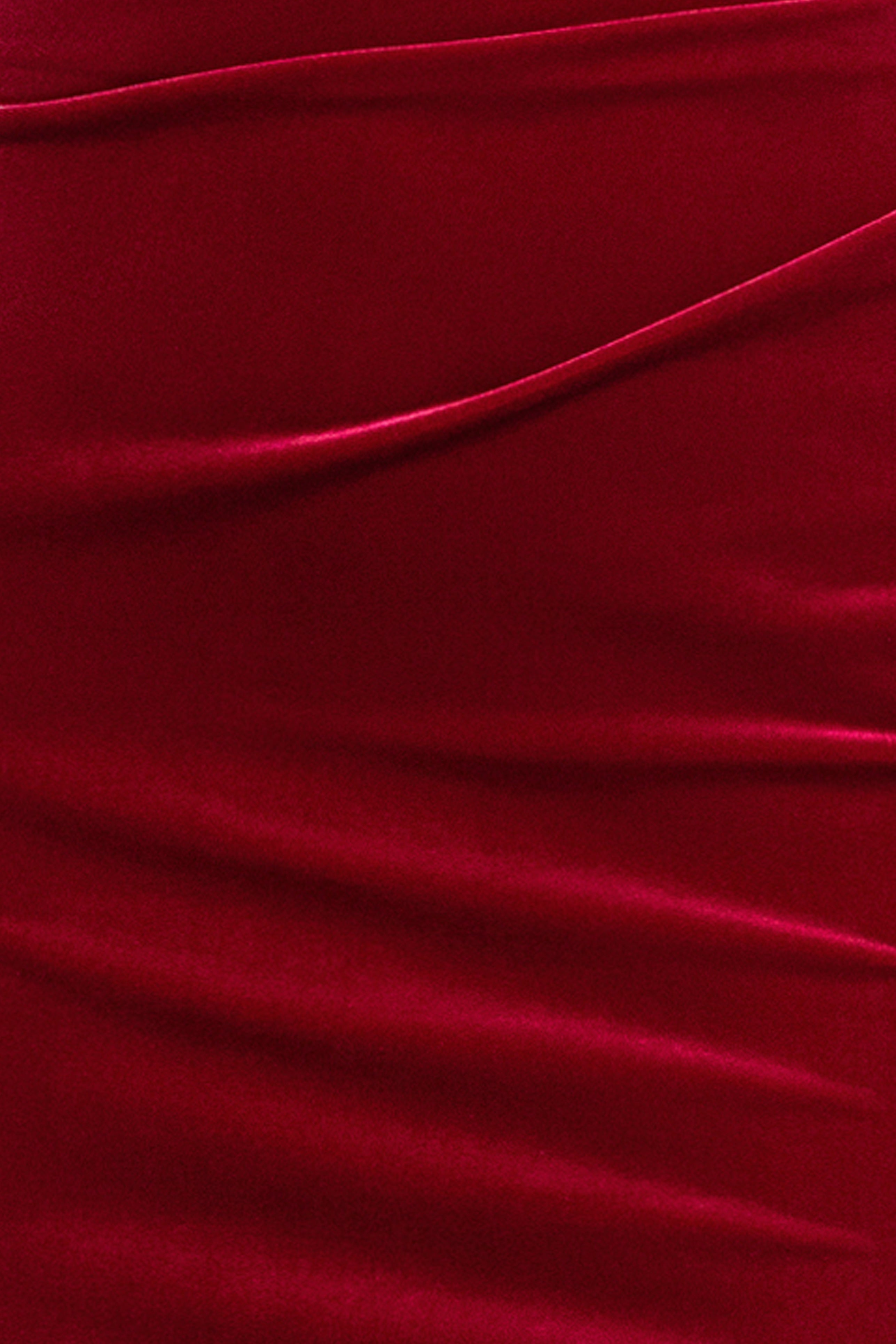 "Dillon" Stretch Velvet Strapless Dress