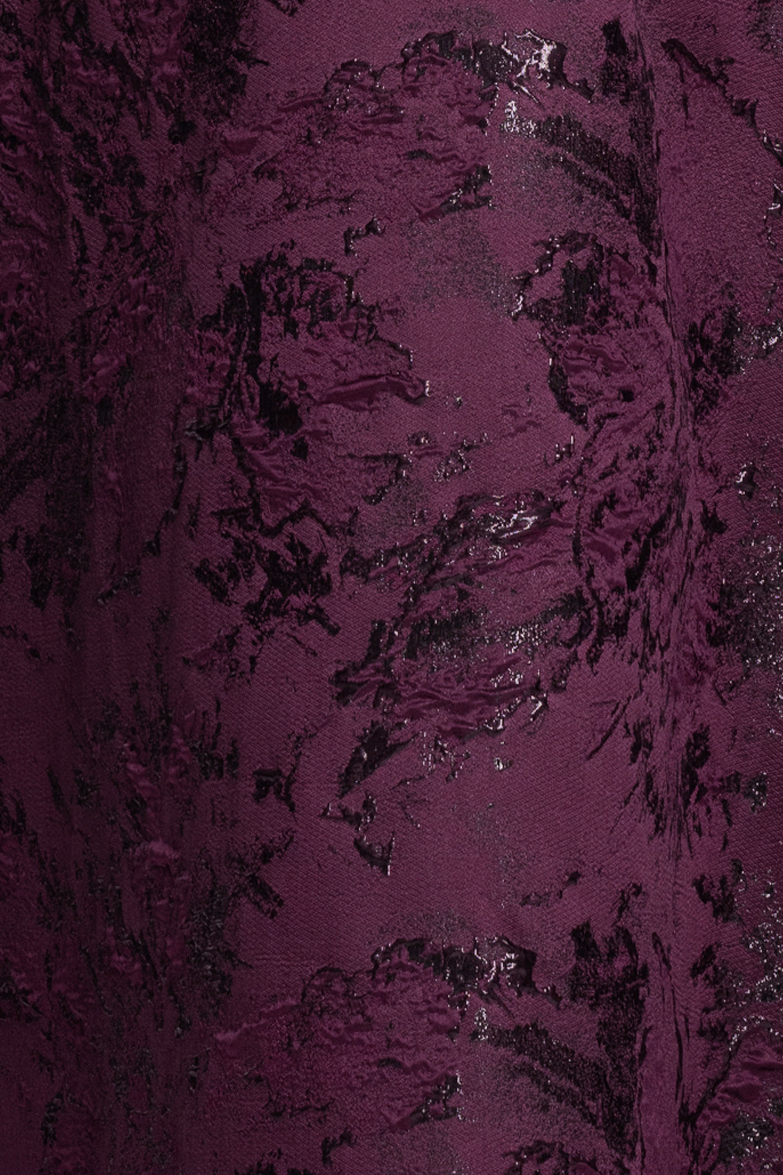 "Emily" Printed Brocade Off The Shoulder Gown